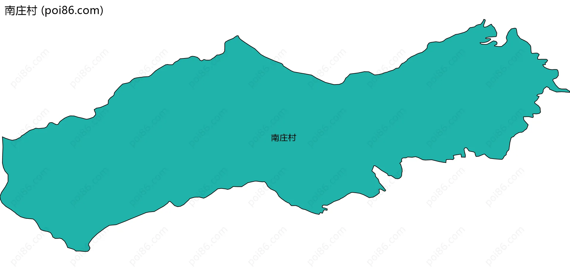 南庄村边界地图