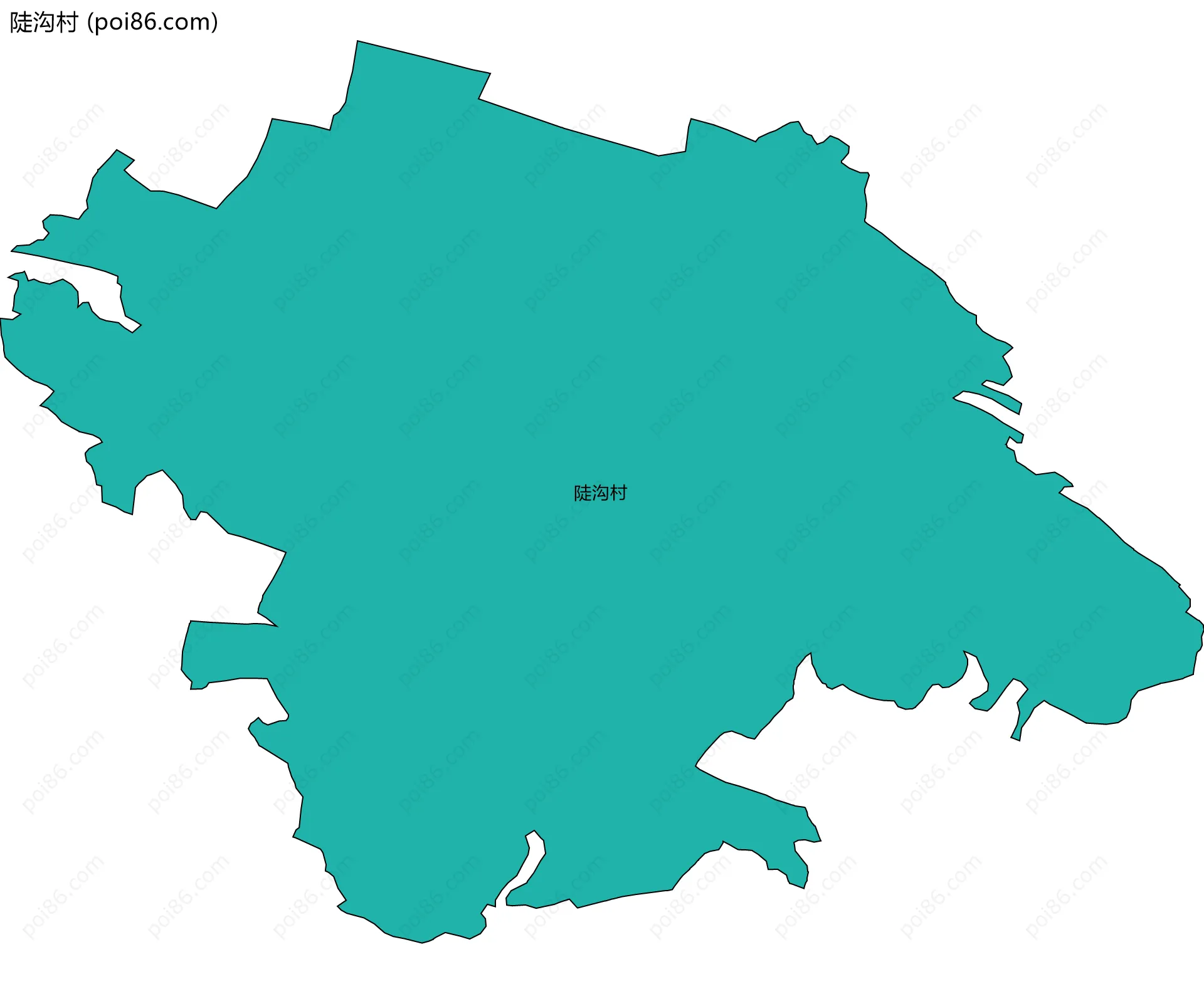 陡沟村边界地图