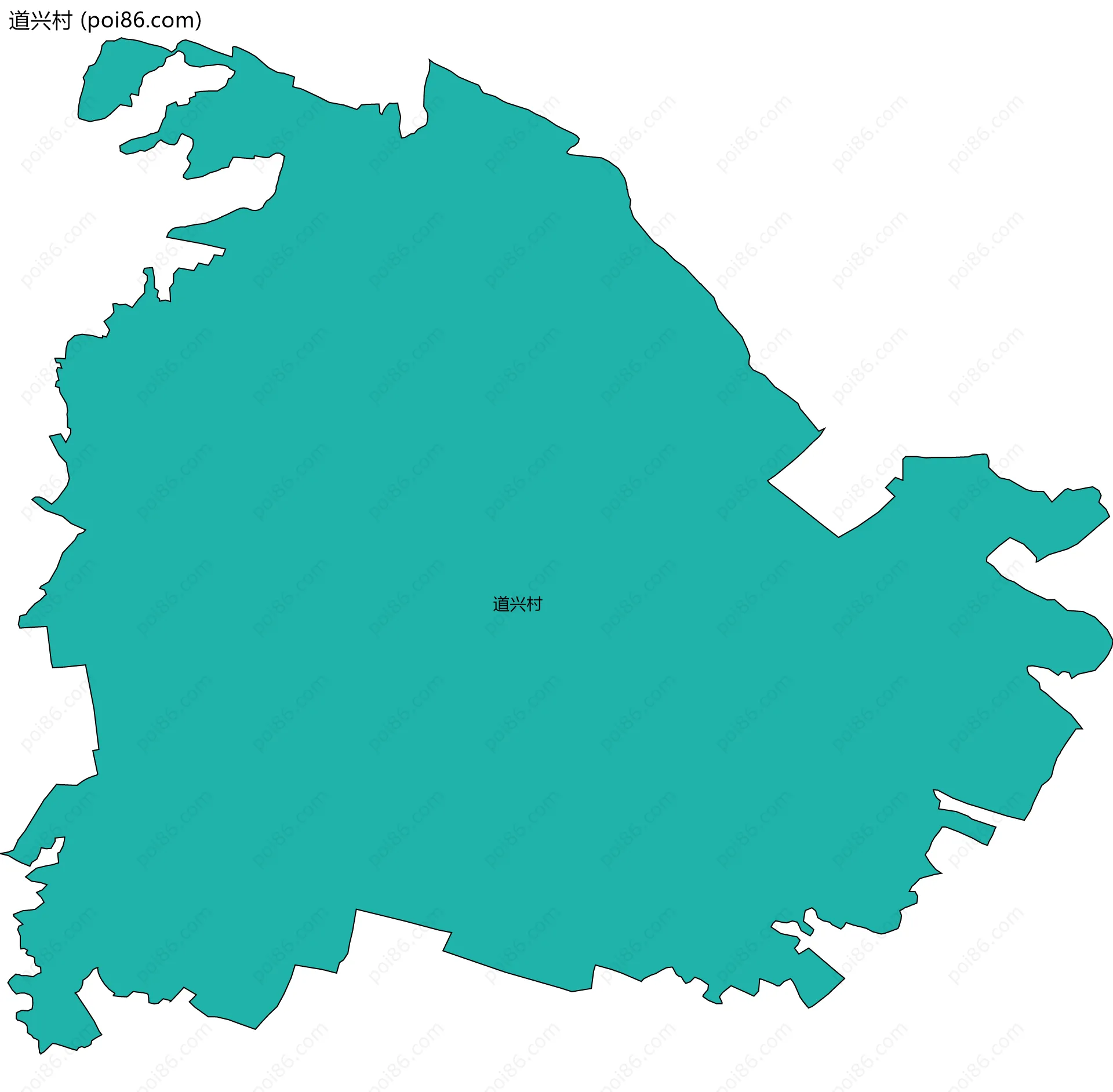 道兴村边界地图