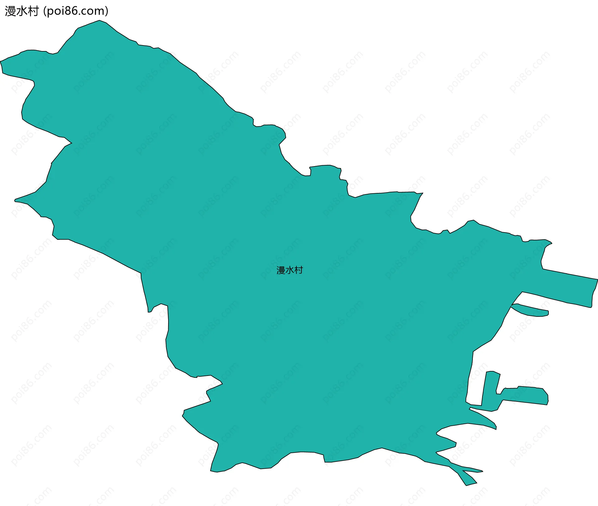 漫水村边界地图