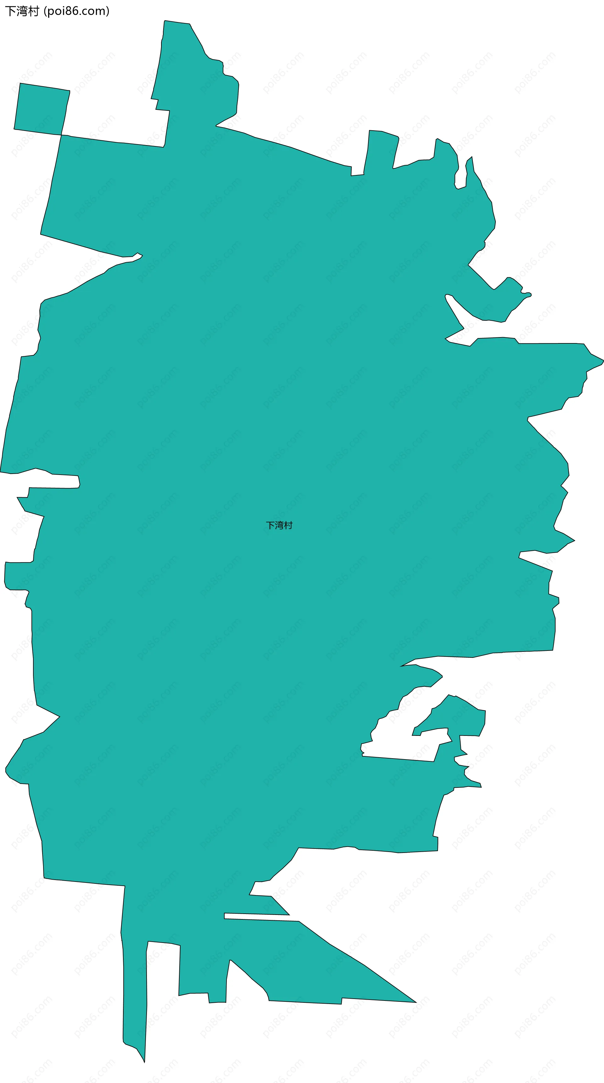 下湾村边界地图