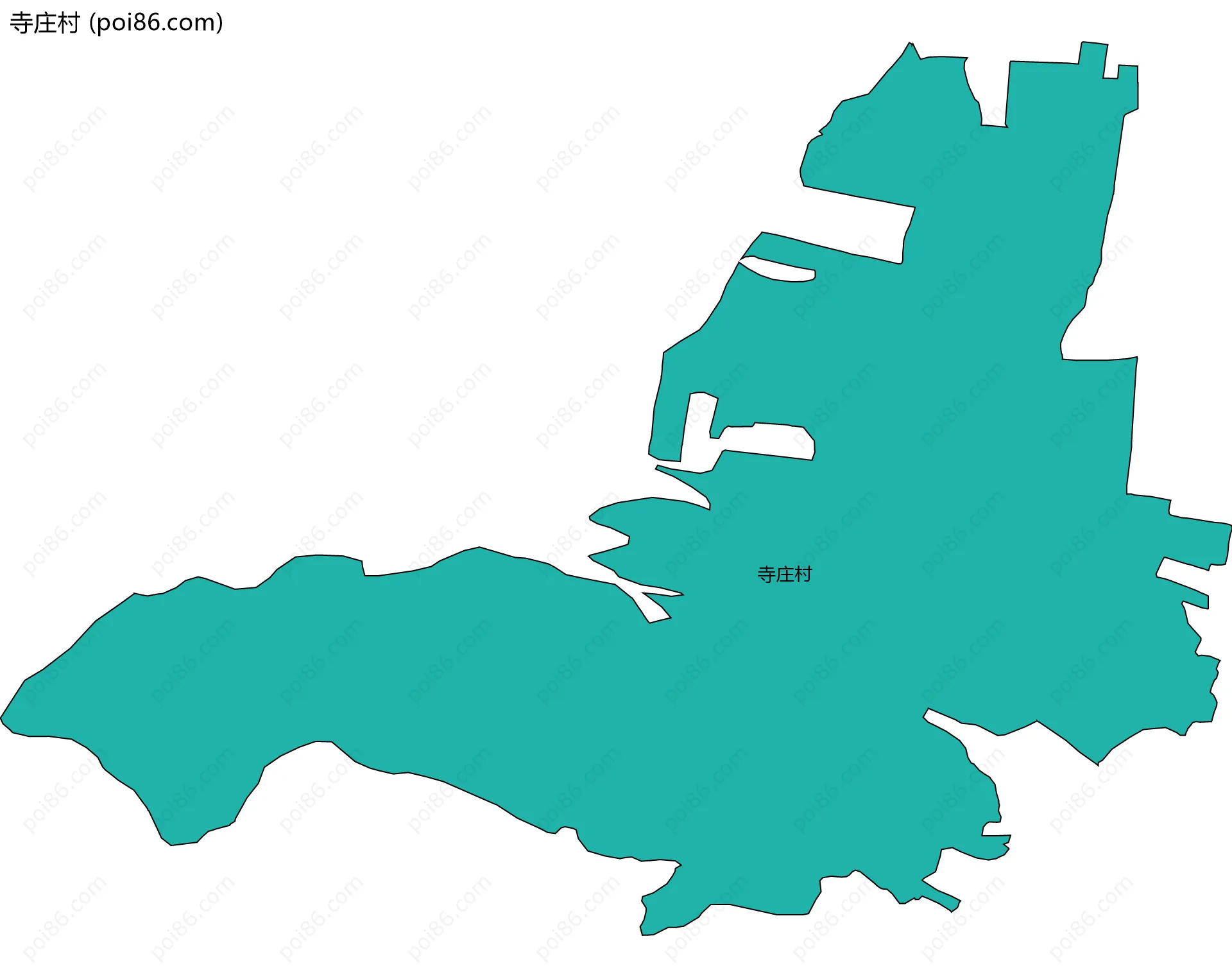 寺庄村边界地图