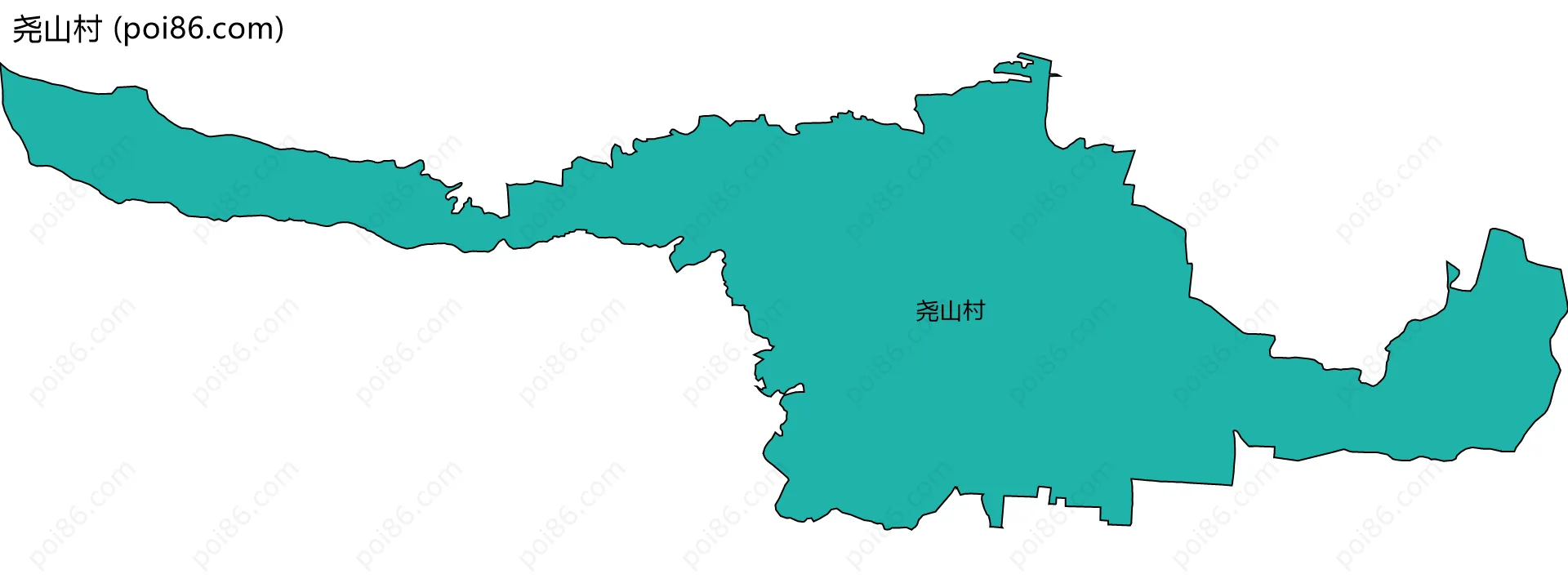 尧山村边界地图