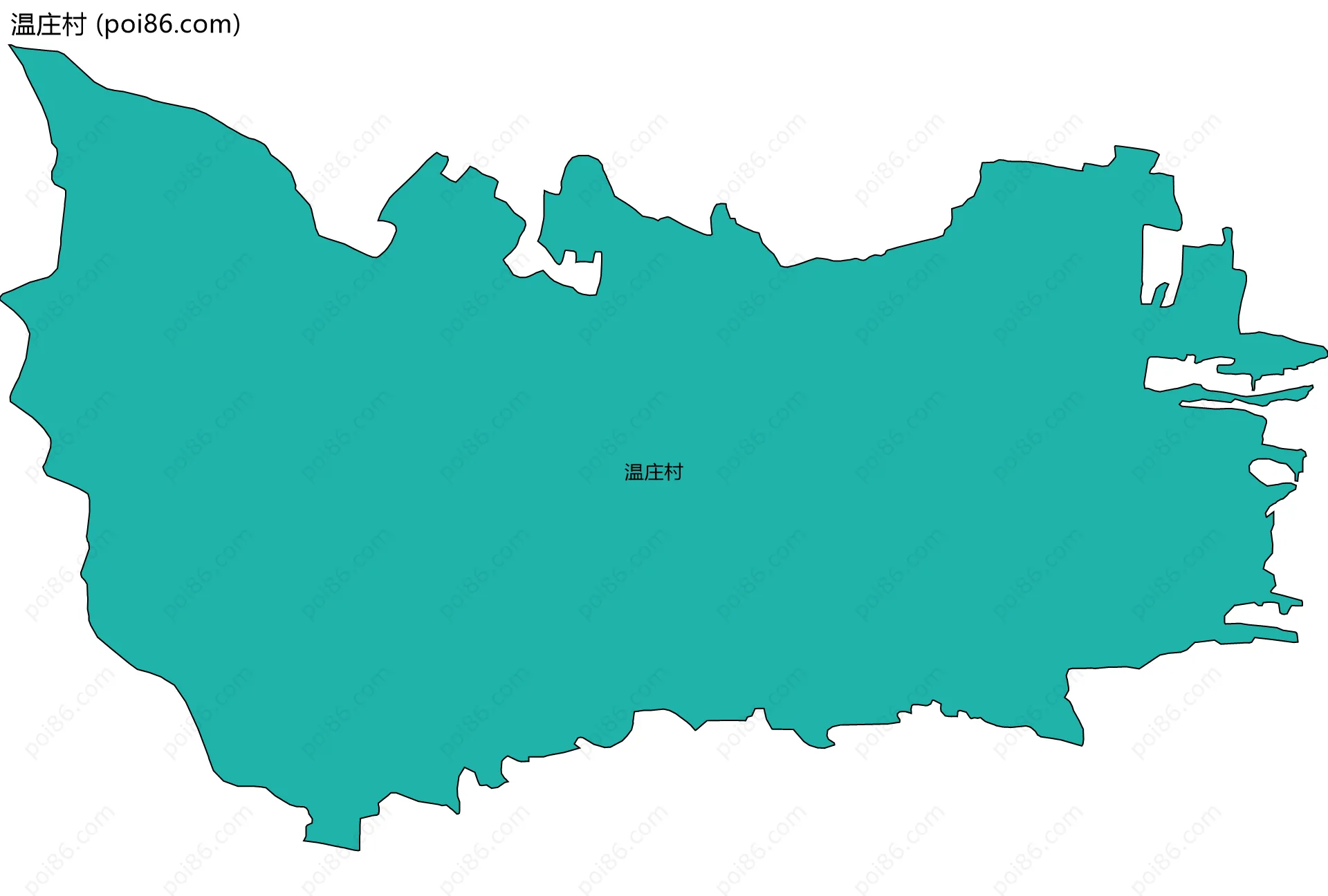 温庄村边界地图