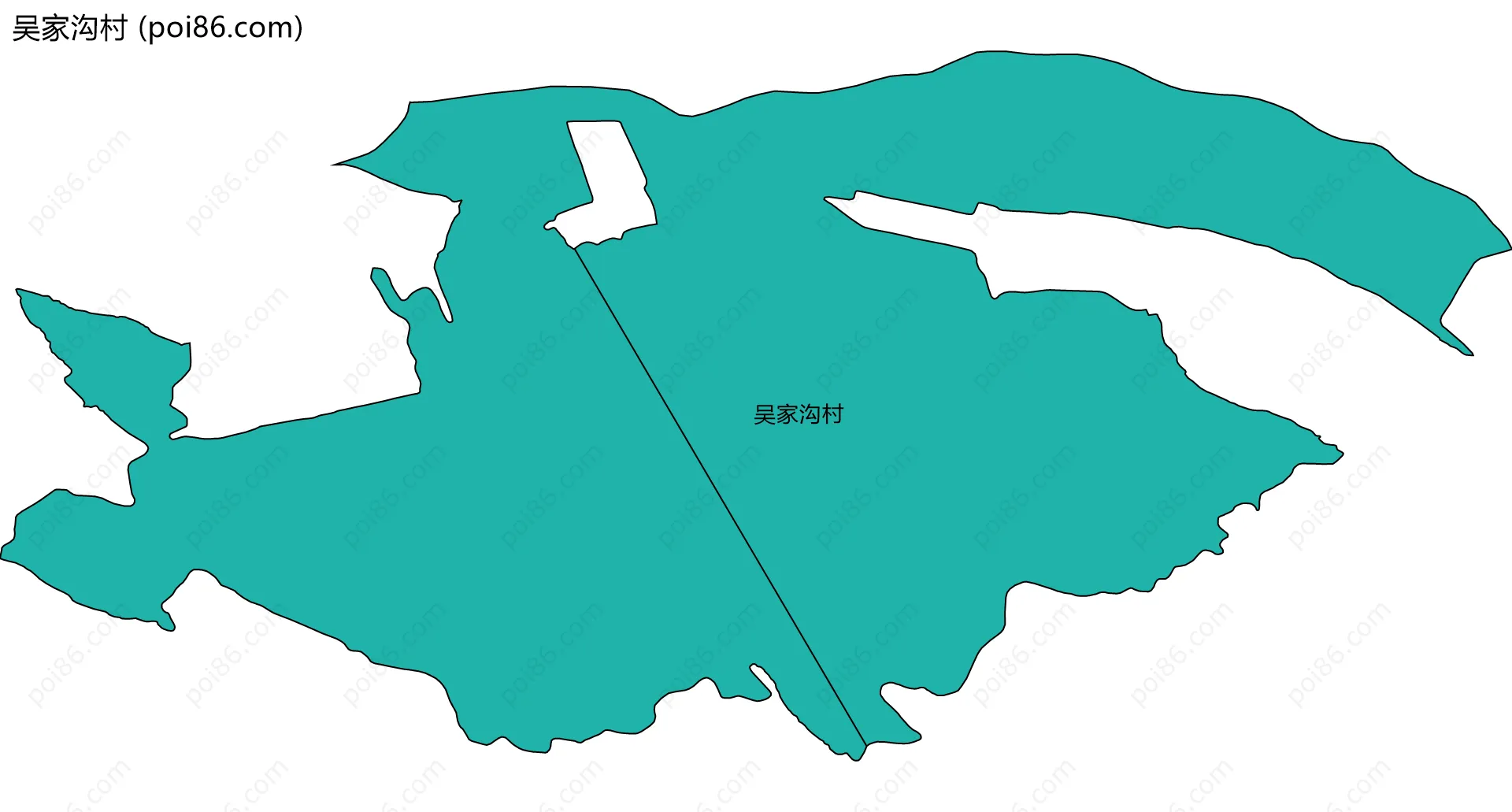 吴家沟村边界地图