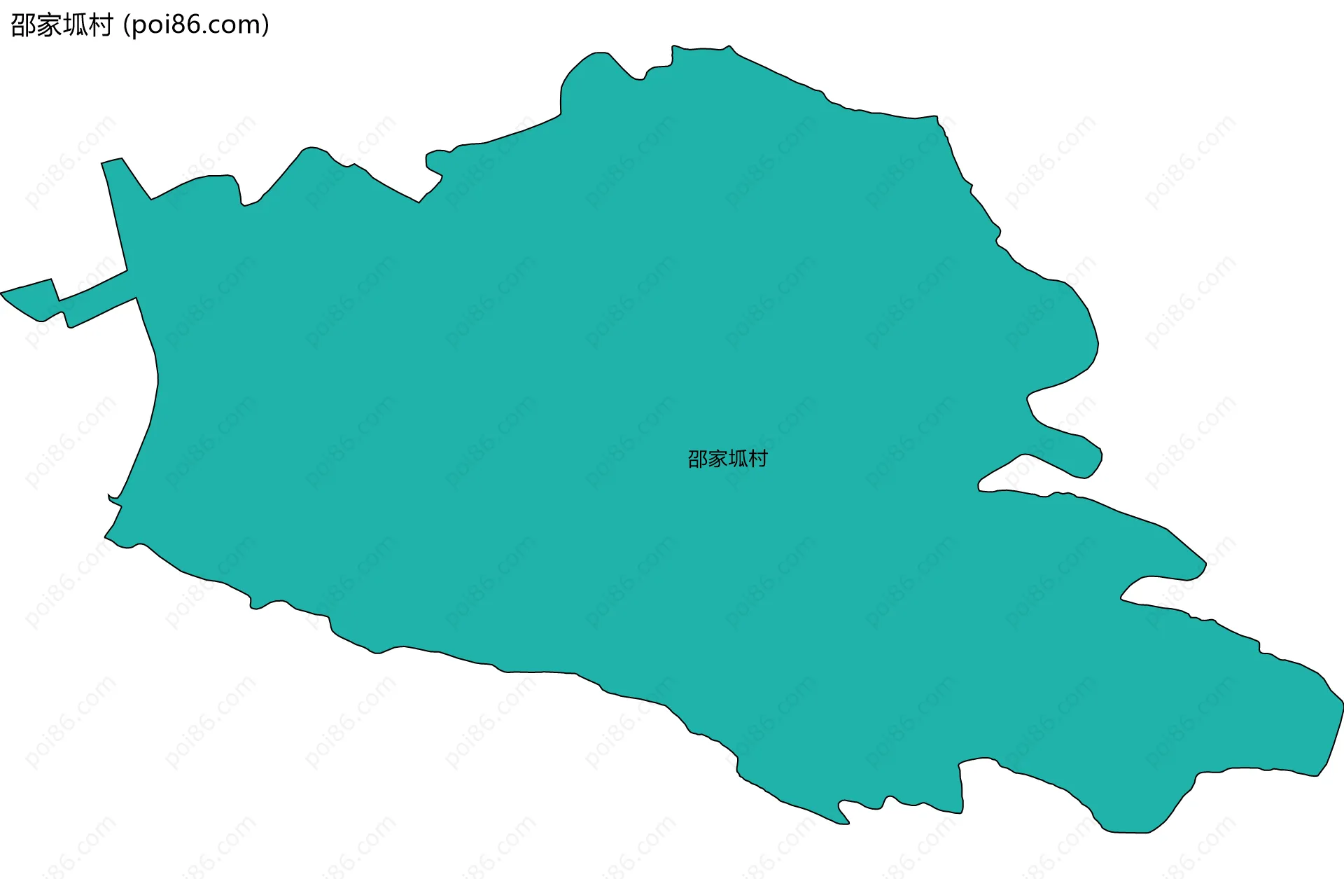 邵家坬村边界地图