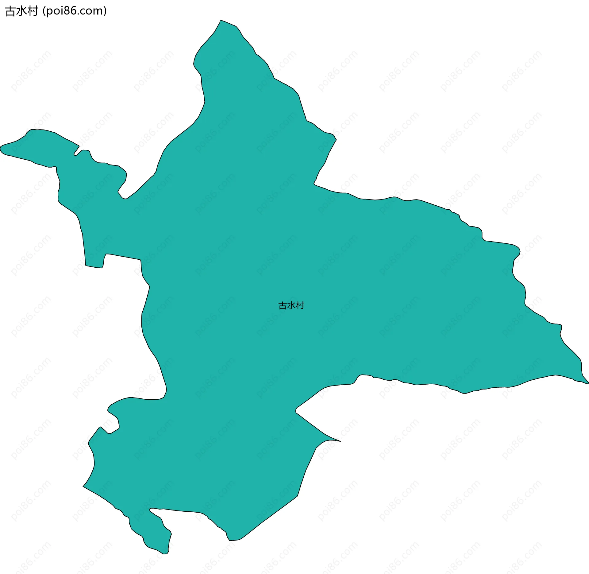 古水村边界地图