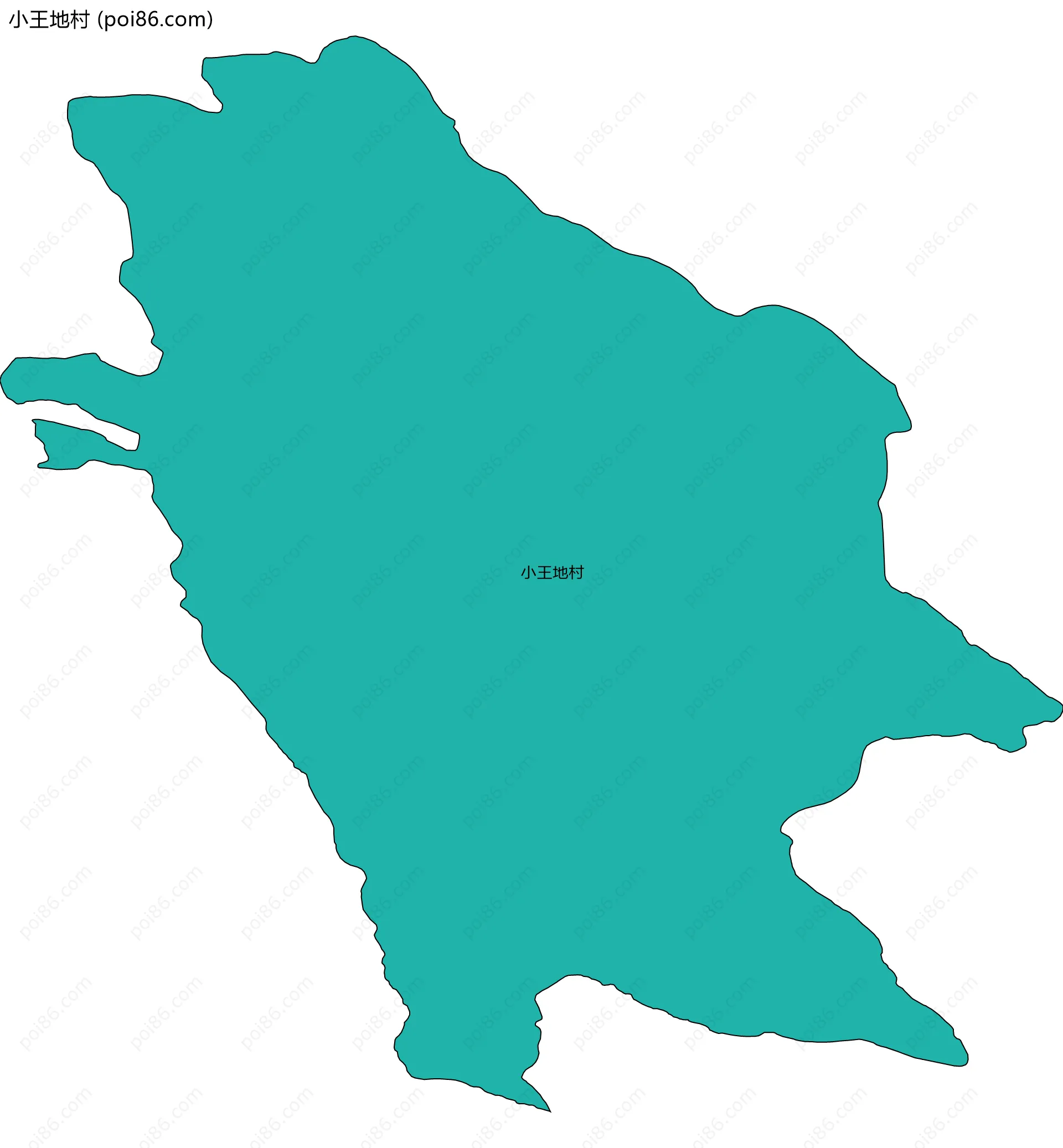小王地村边界地图
