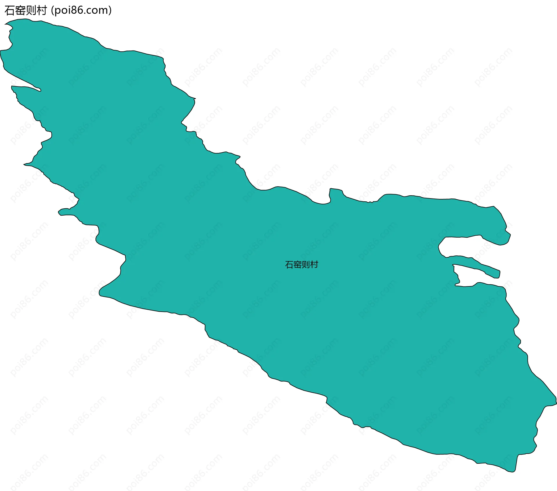 石窑则村边界地图
