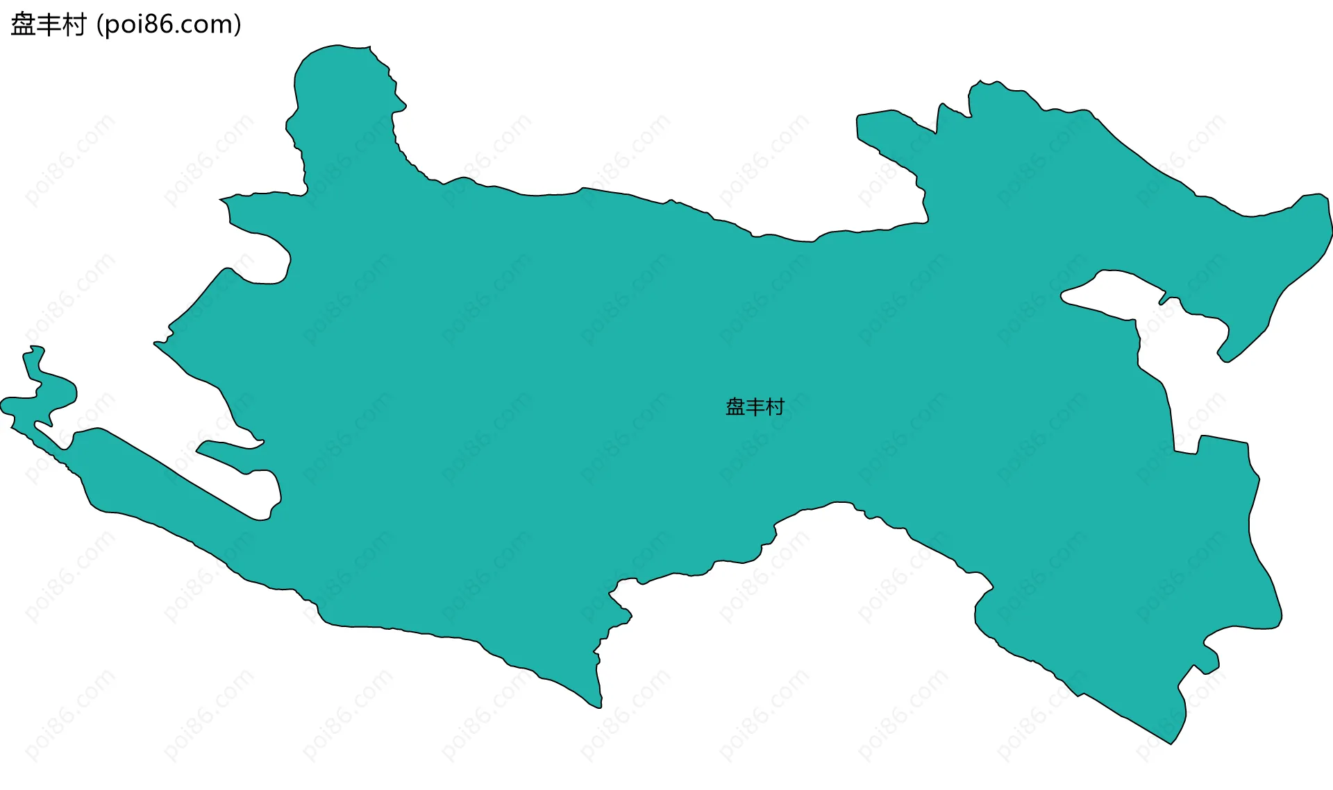 盘丰村边界地图