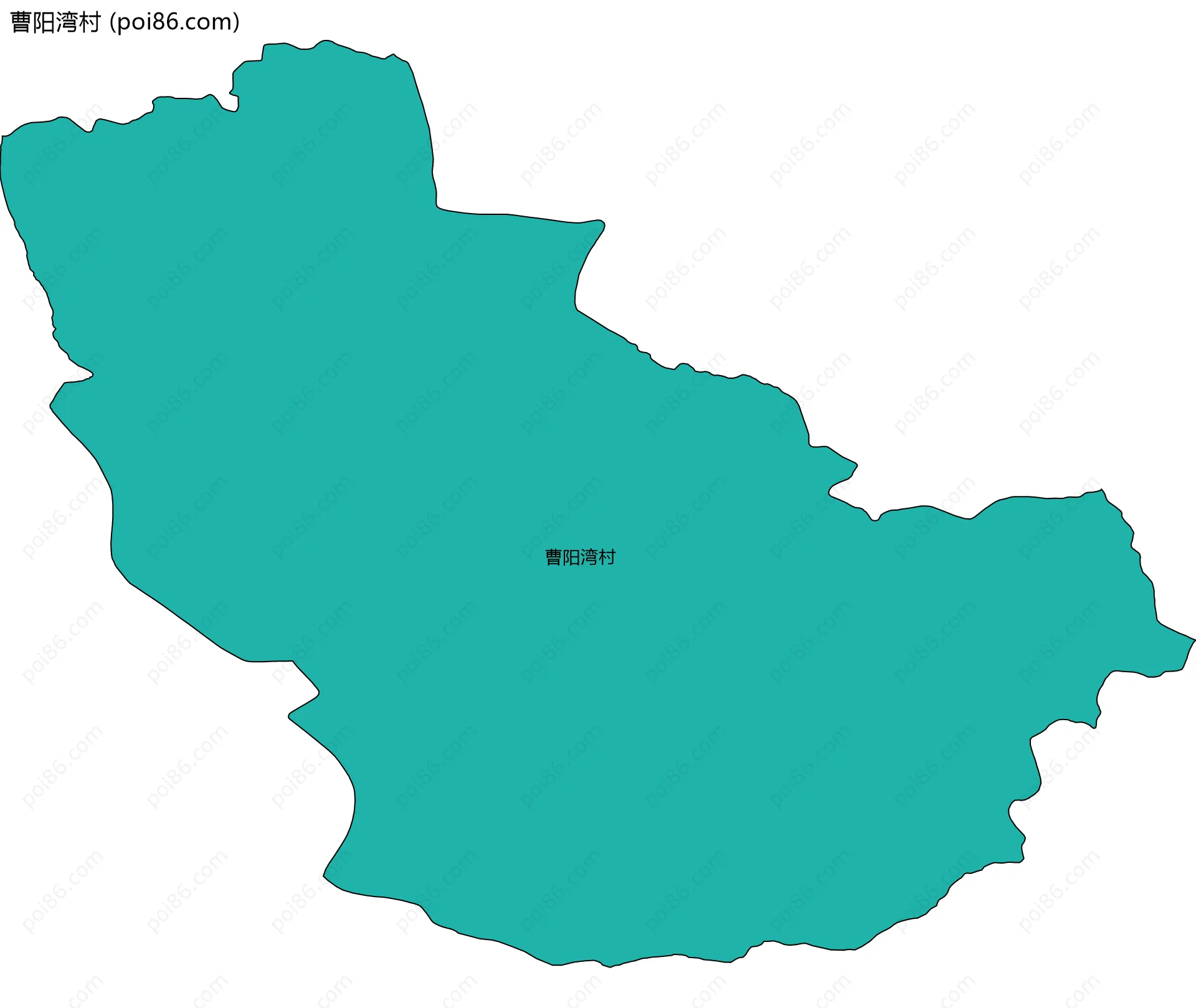 曹阳湾村边界地图
