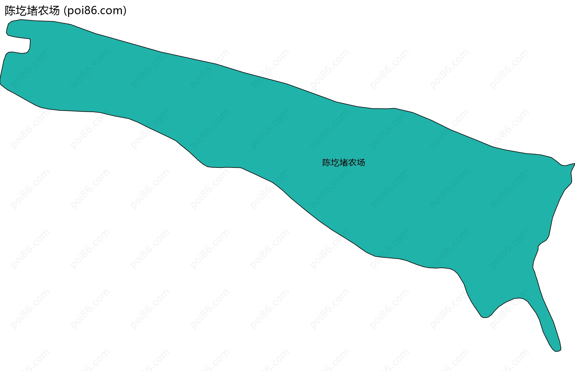 陈圪堵农场边界地图