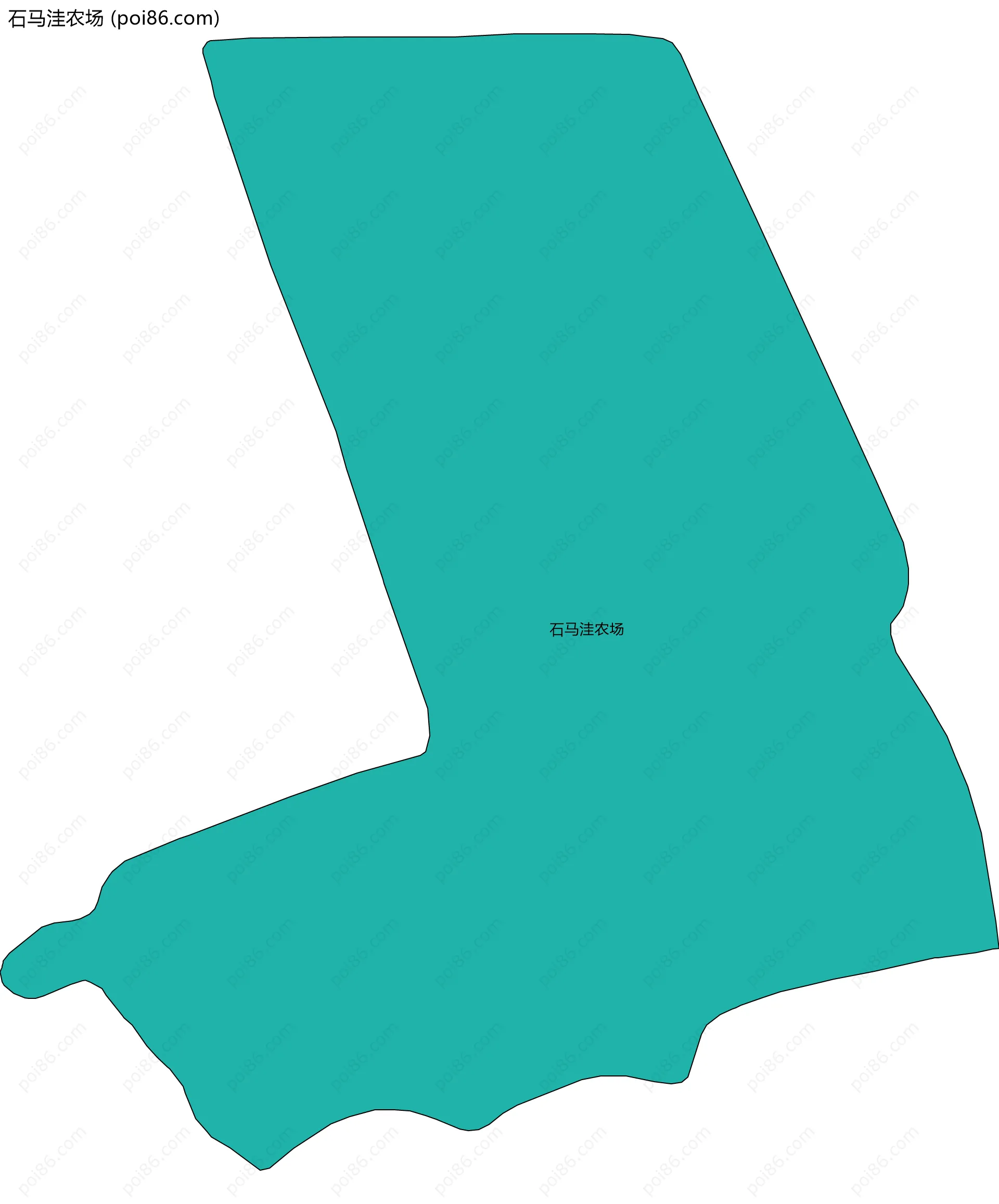 石马洼农场边界地图