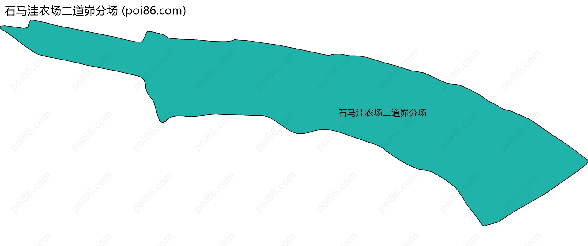 石马洼农场二道峁分场边界地图