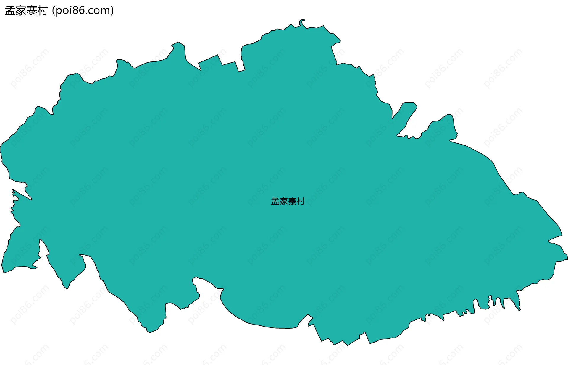 孟家寨村边界地图