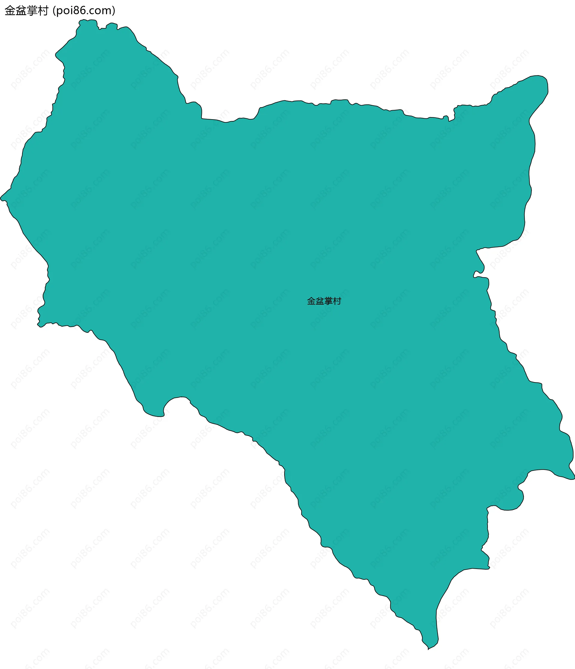 金盆掌村边界地图