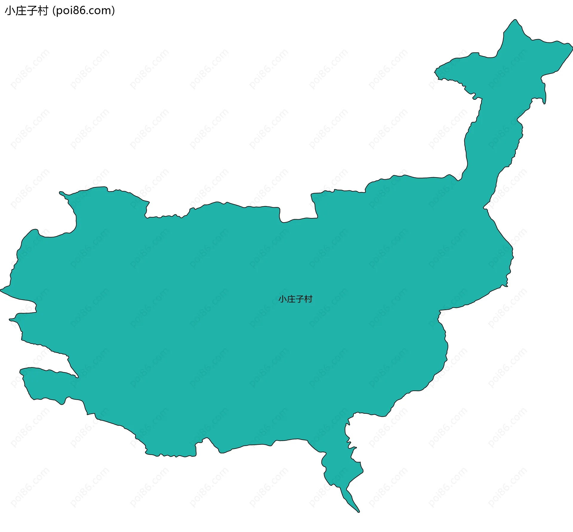 小庄子村边界地图