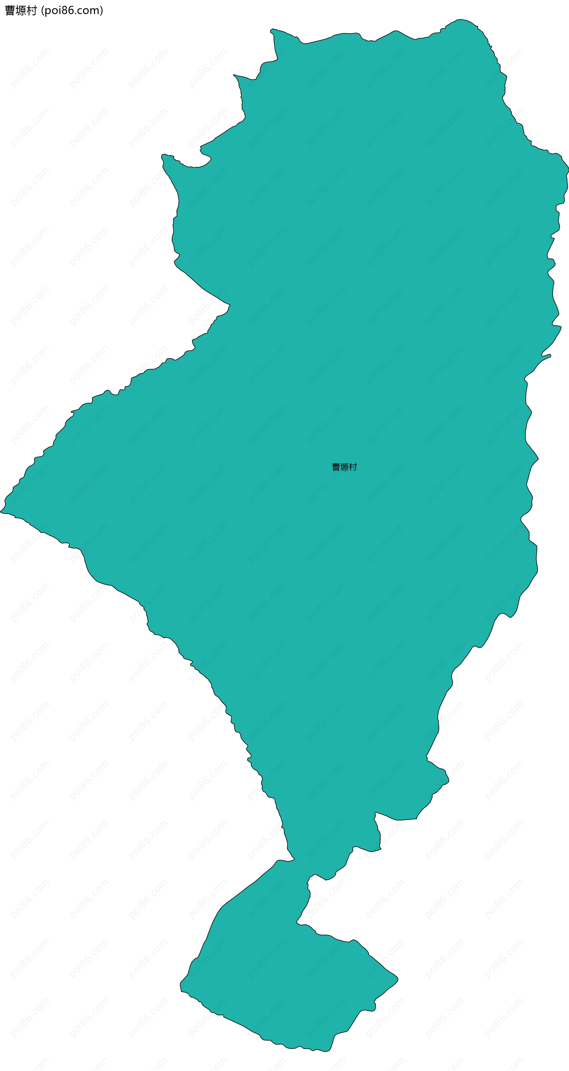 曹塬村边界地图