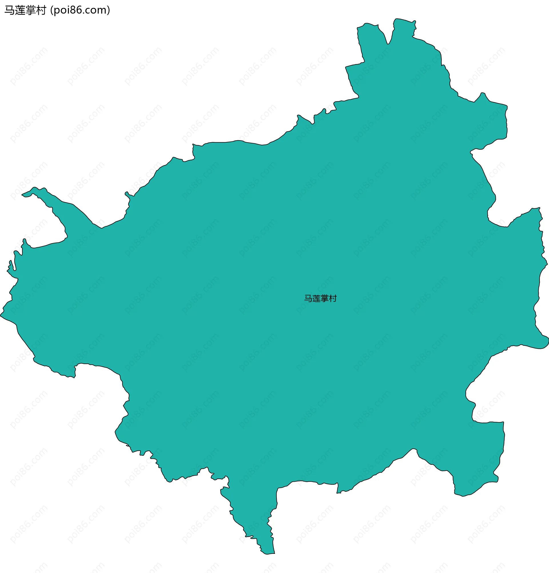 马莲掌村边界地图