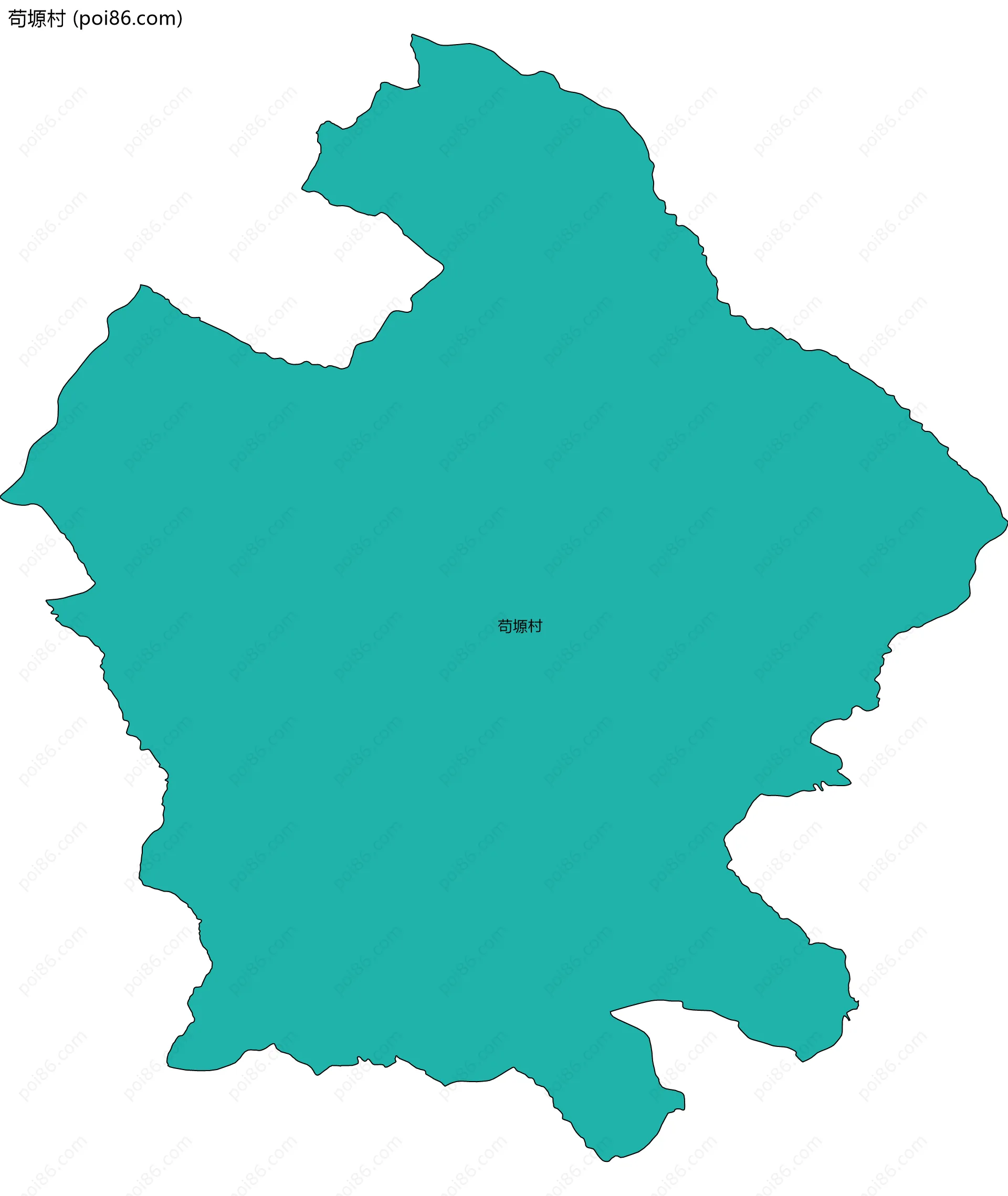 苟塬村边界地图