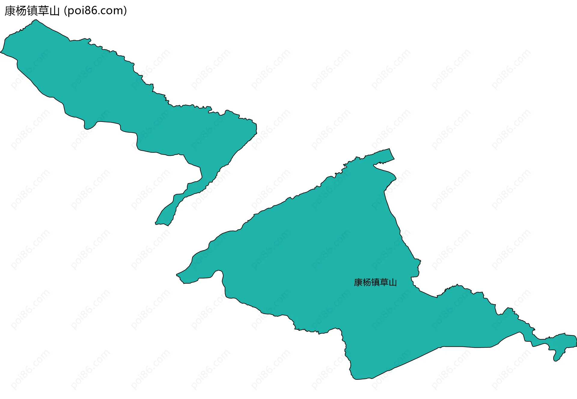 康杨镇草山边界地图