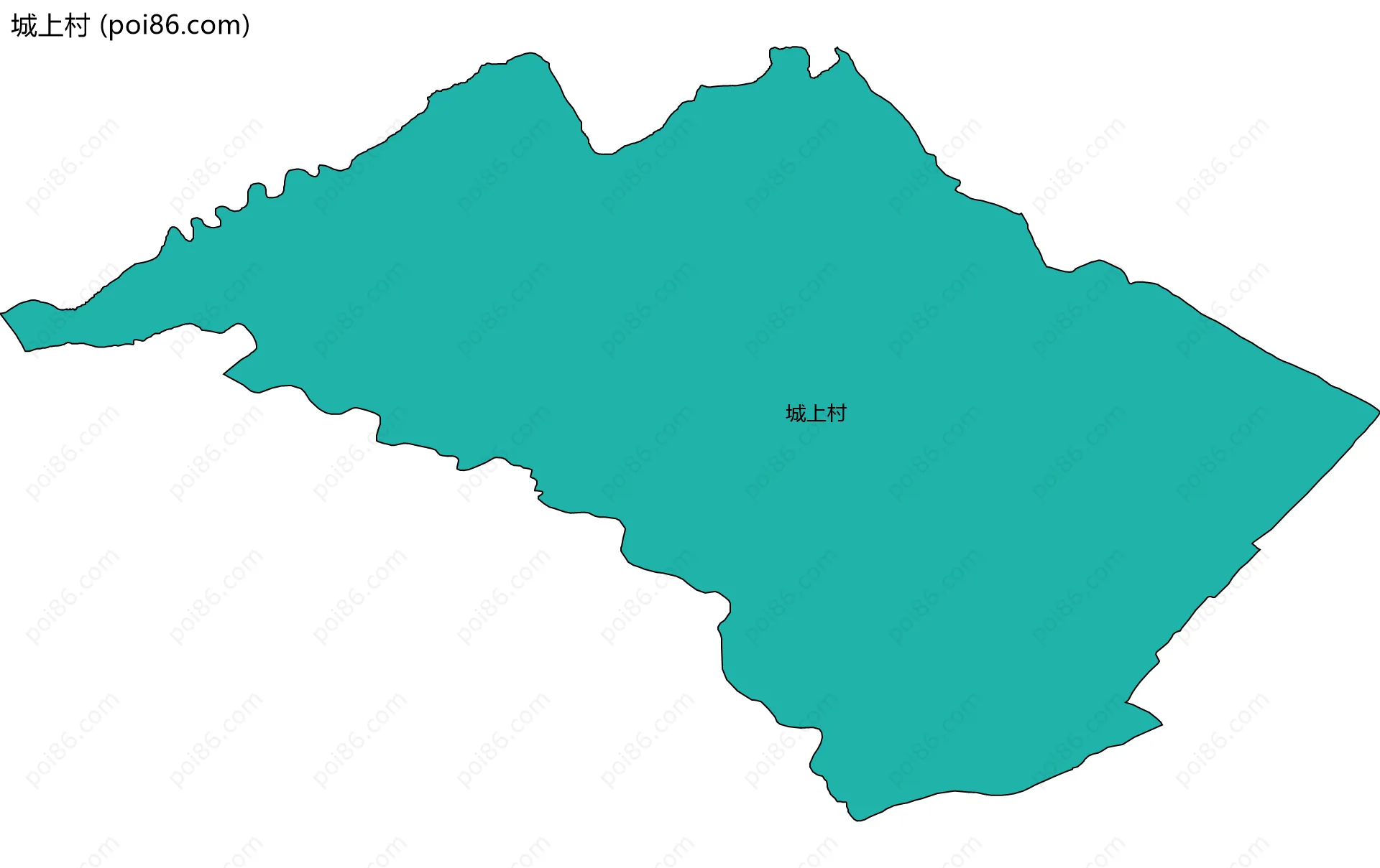 城上村边界地图