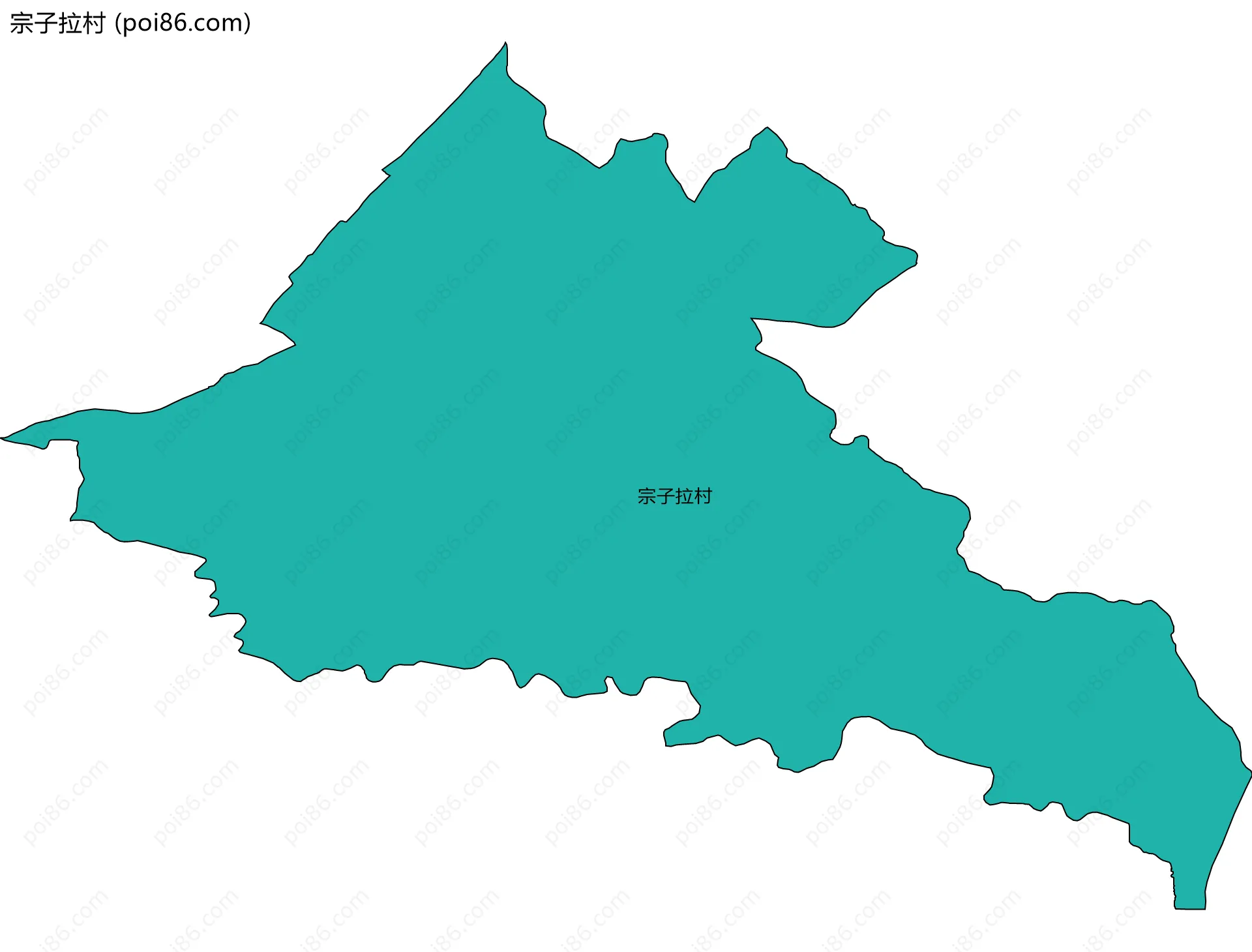 宗子拉村边界地图