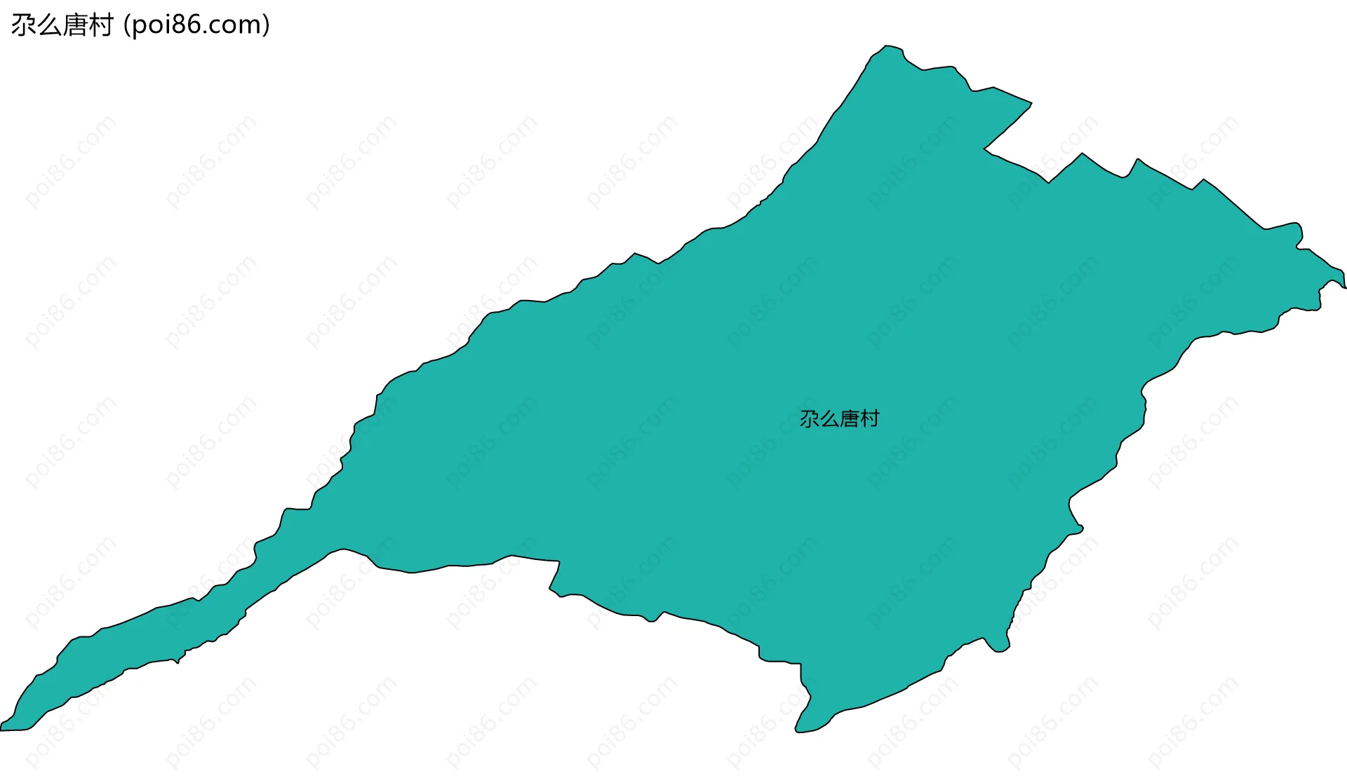 尕么唐村边界地图