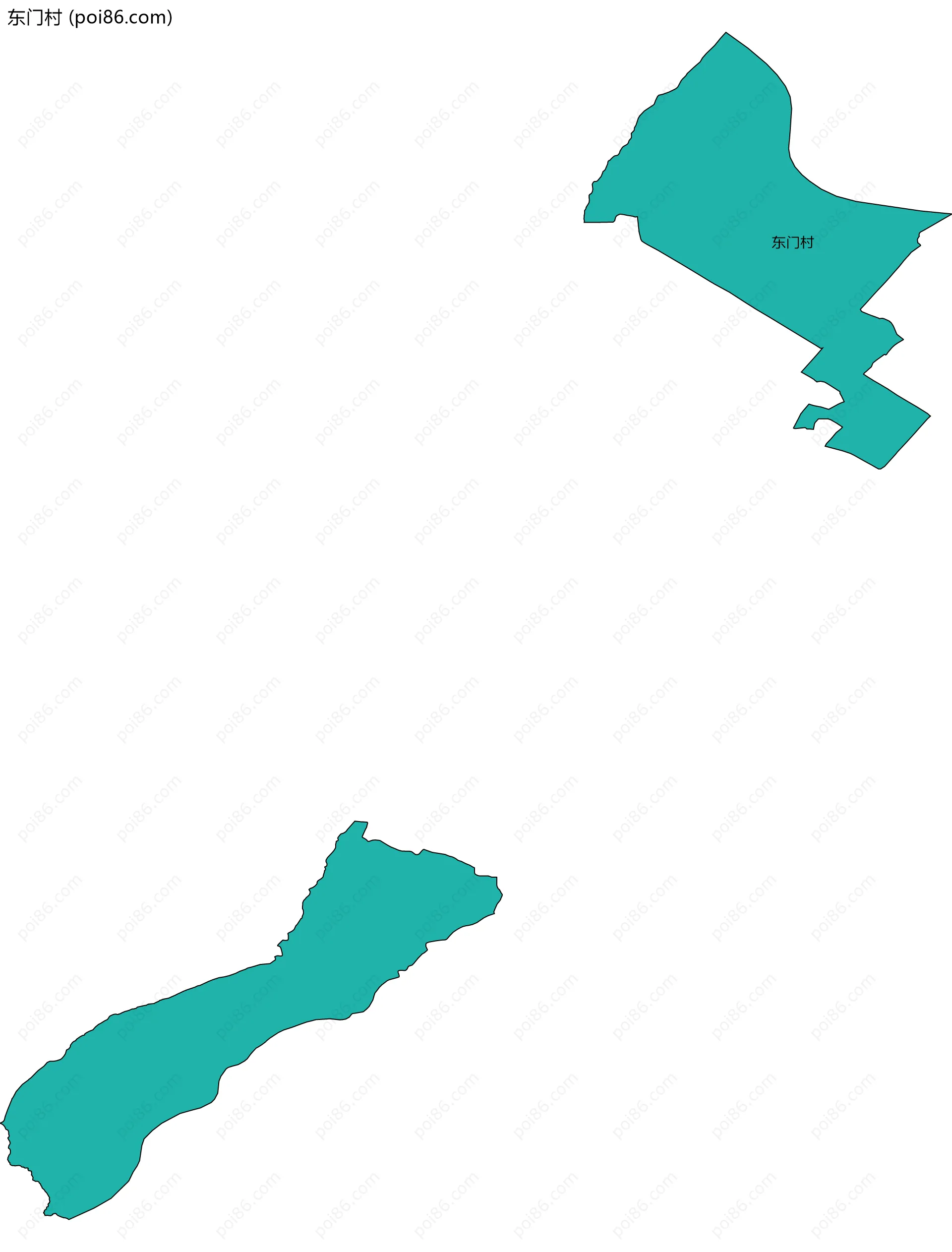 东门村边界地图