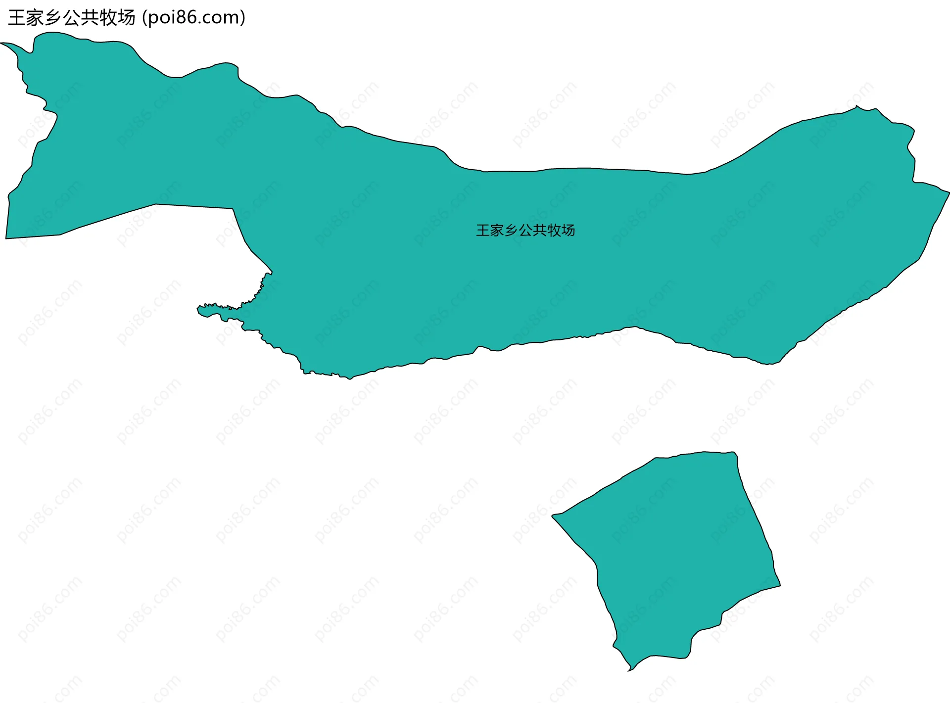王家乡公共牧场边界地图