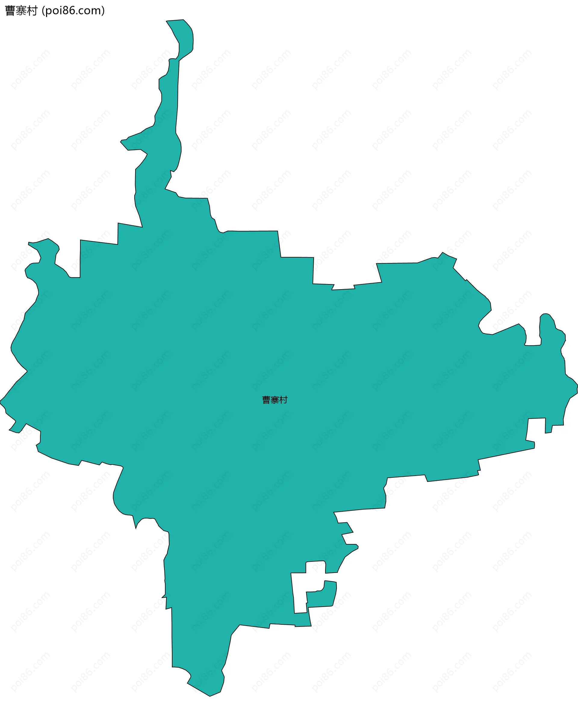 曹寨村边界地图