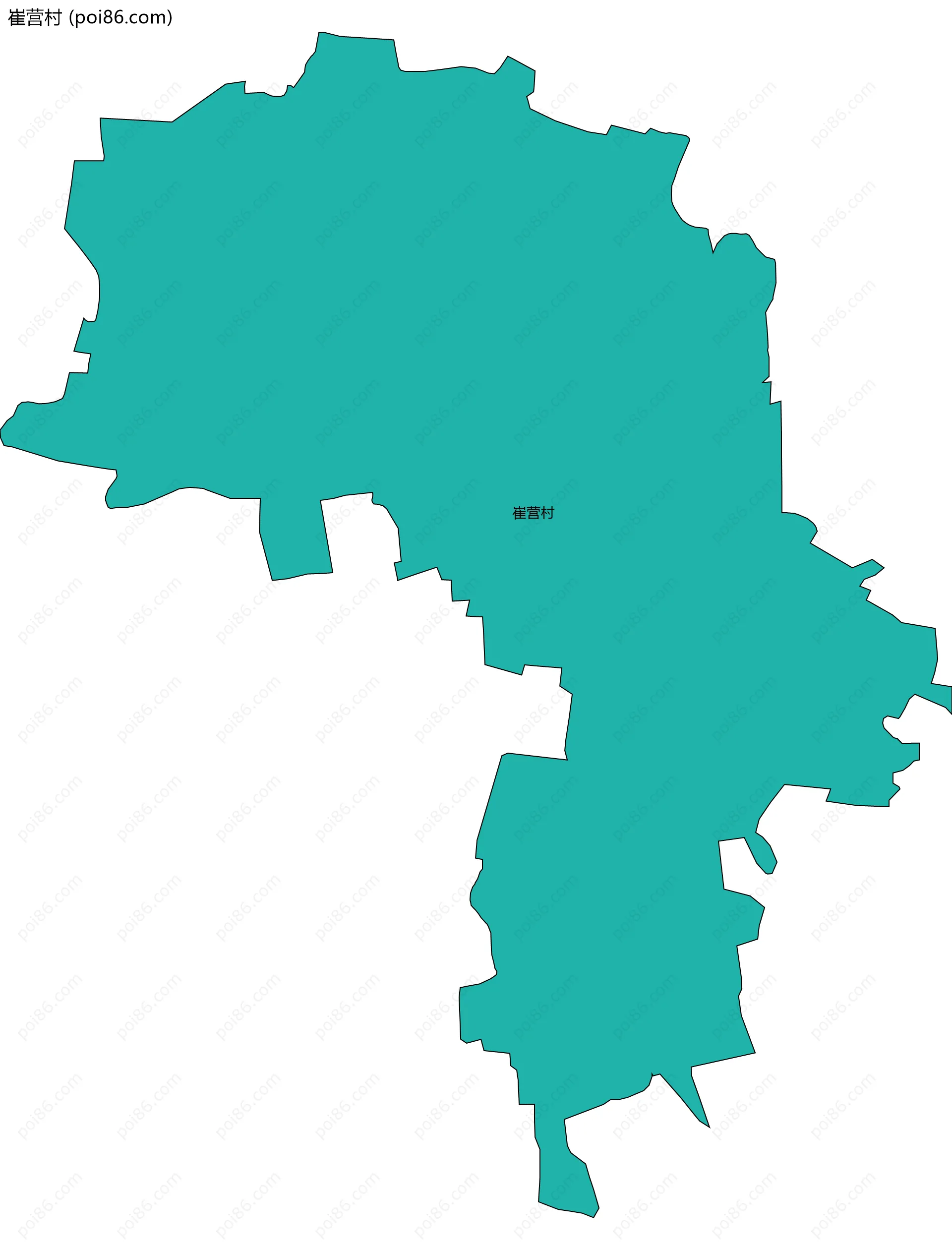 崔营村边界地图