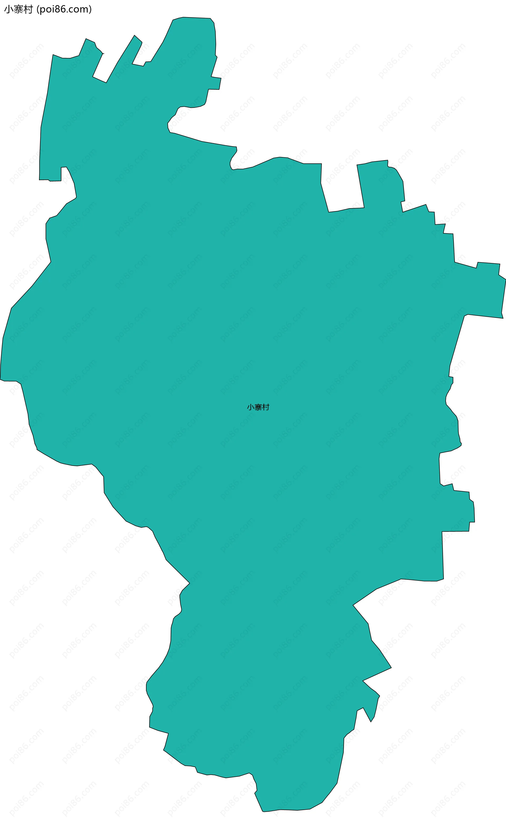 小寨村边界地图