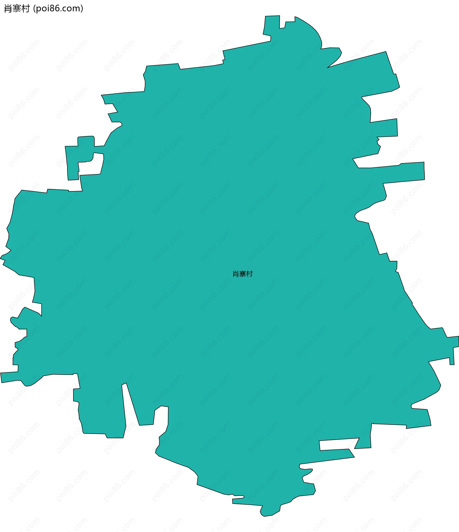 肖寨村边界地图