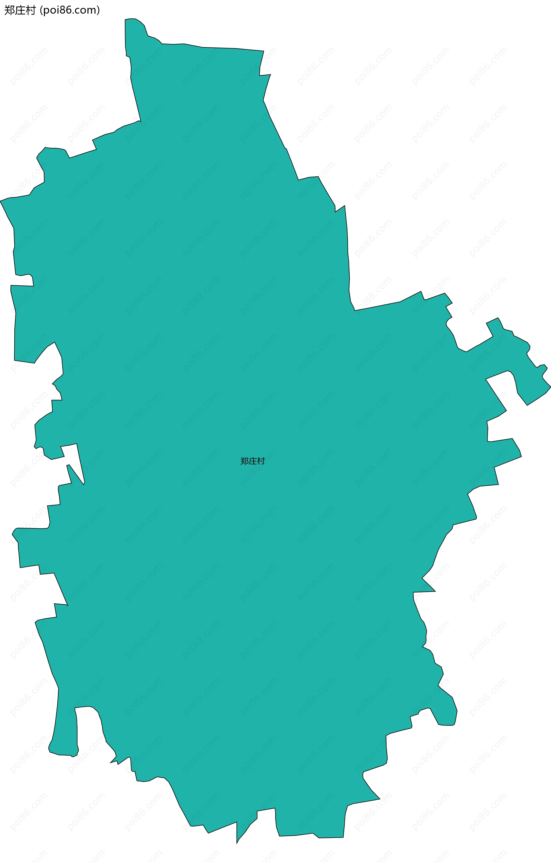 郑庄村边界地图