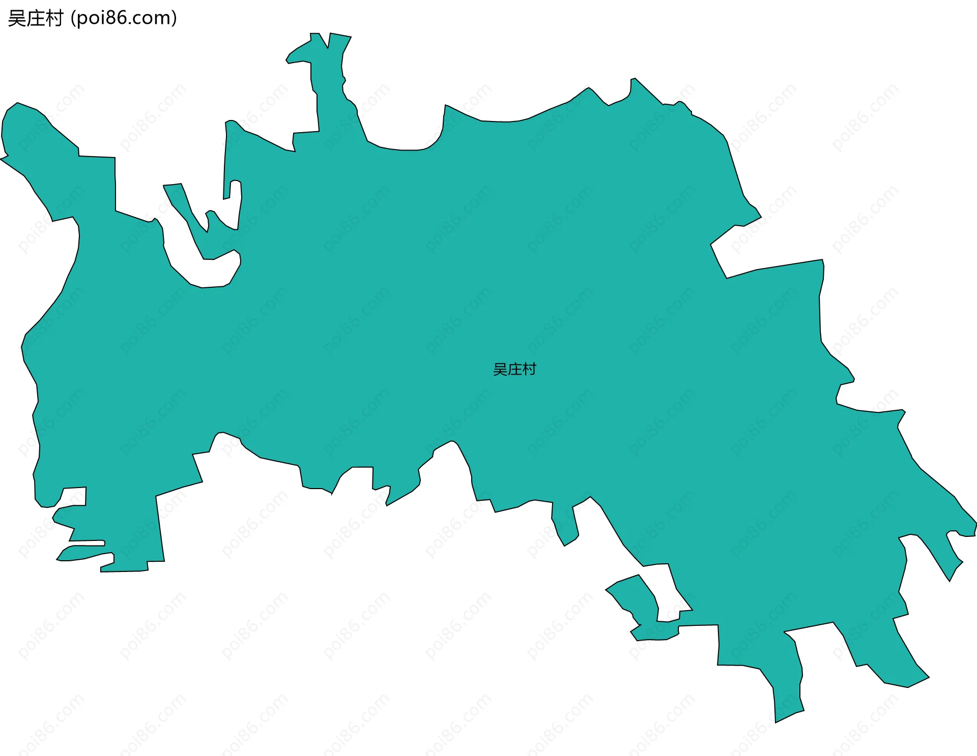 吴庄村边界地图