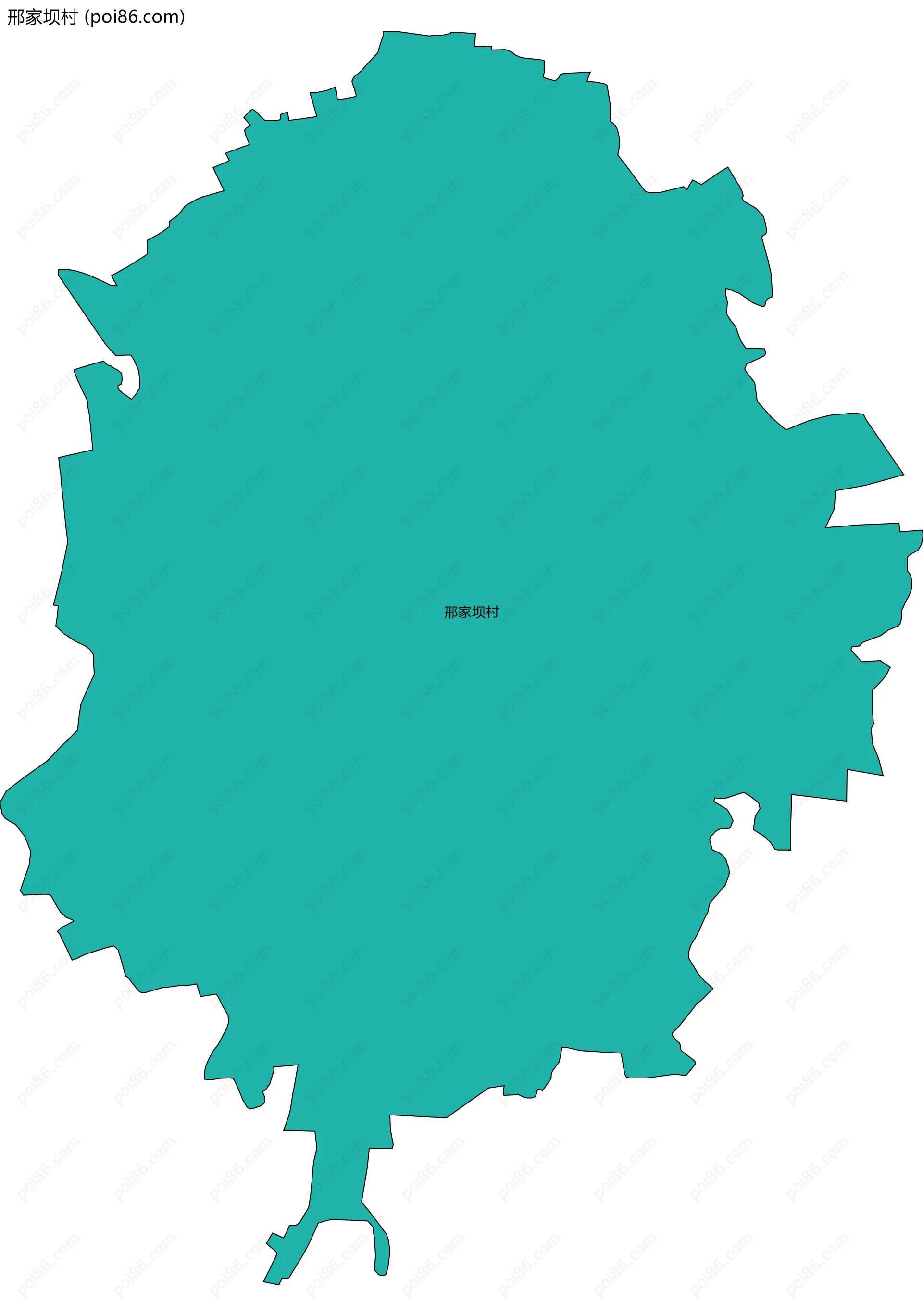 邢家坝村边界地图