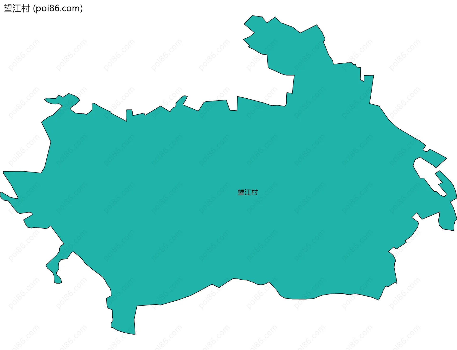 望江村边界地图