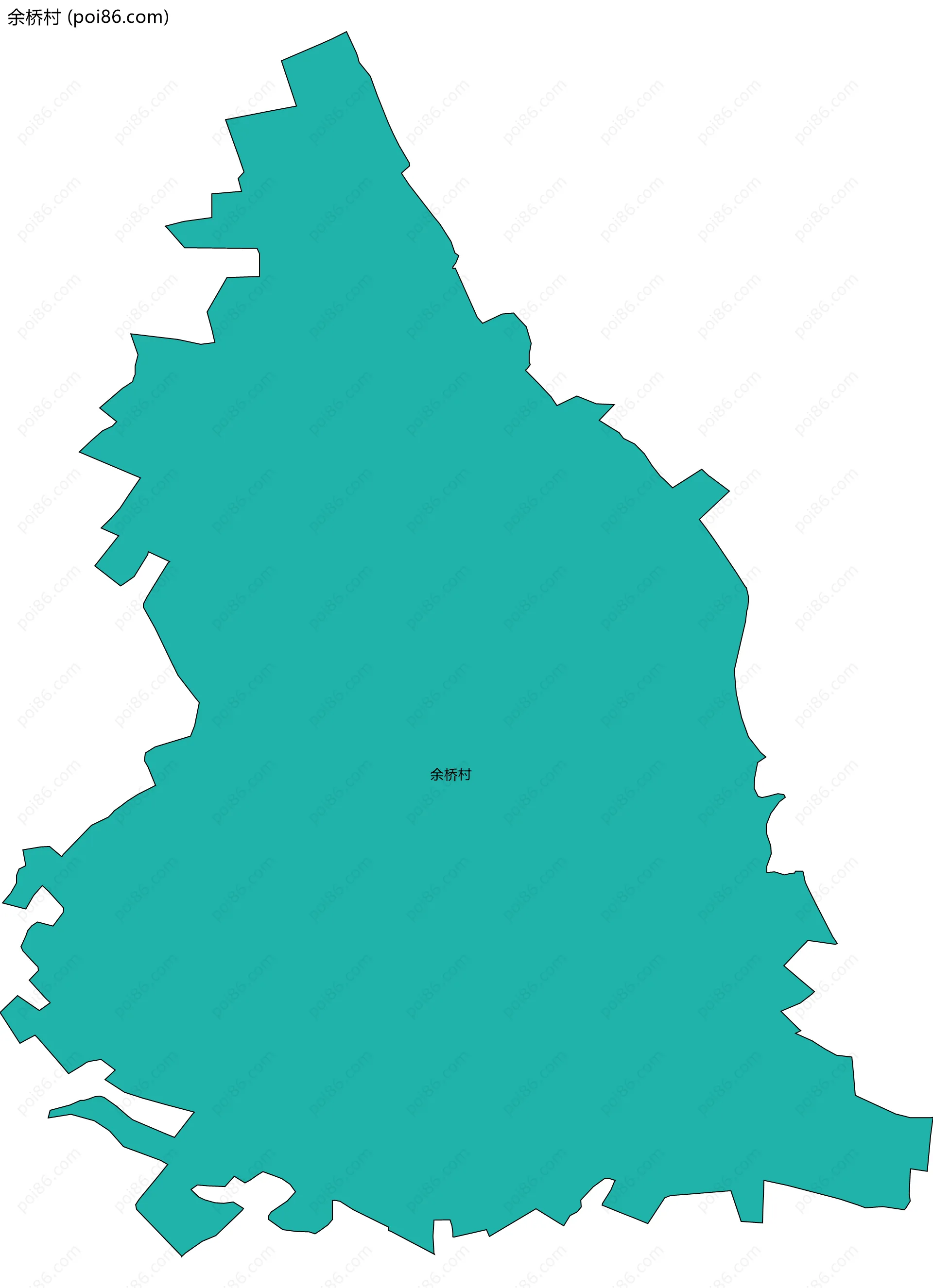 余桥村边界地图