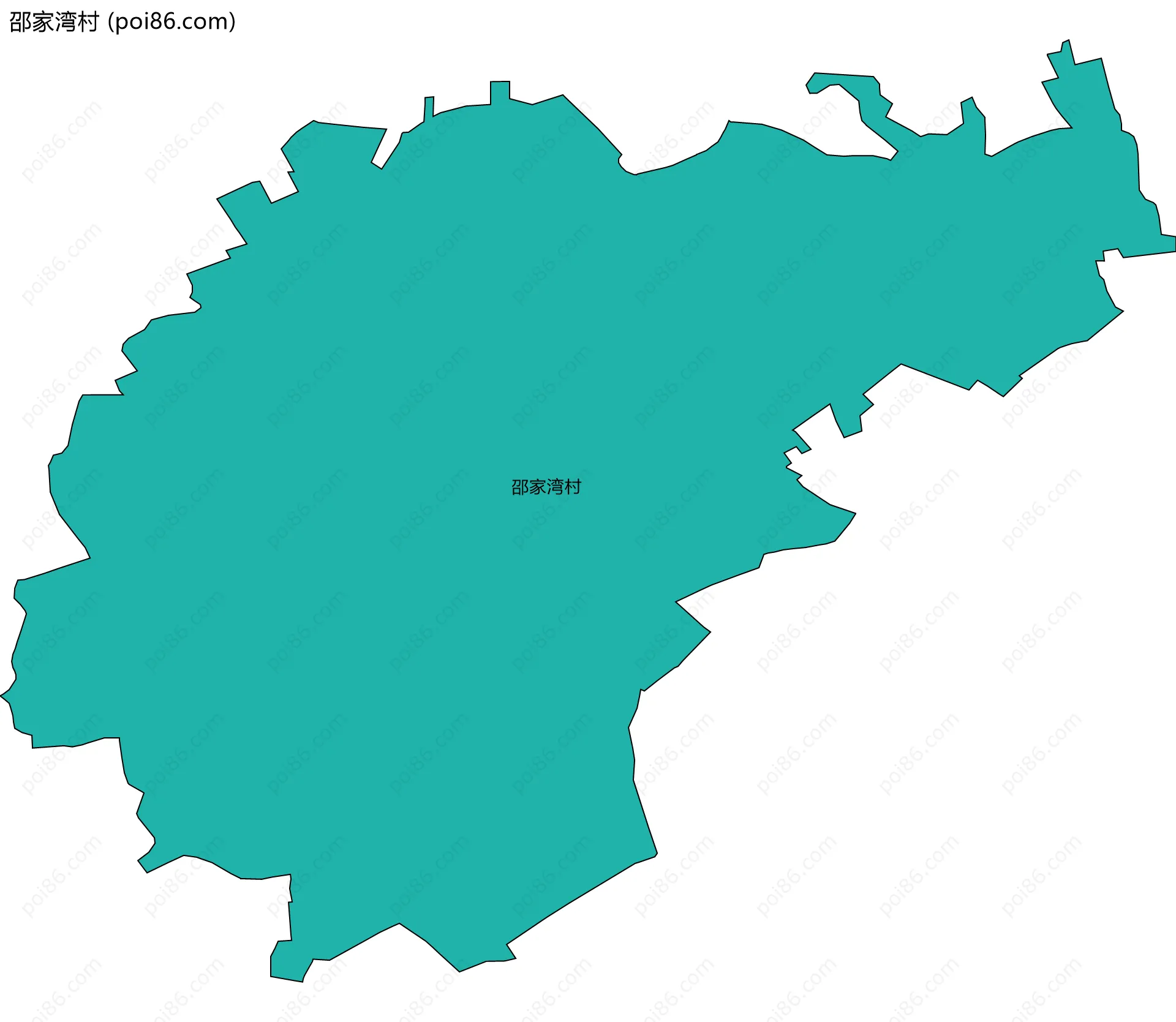 邵家湾村边界地图