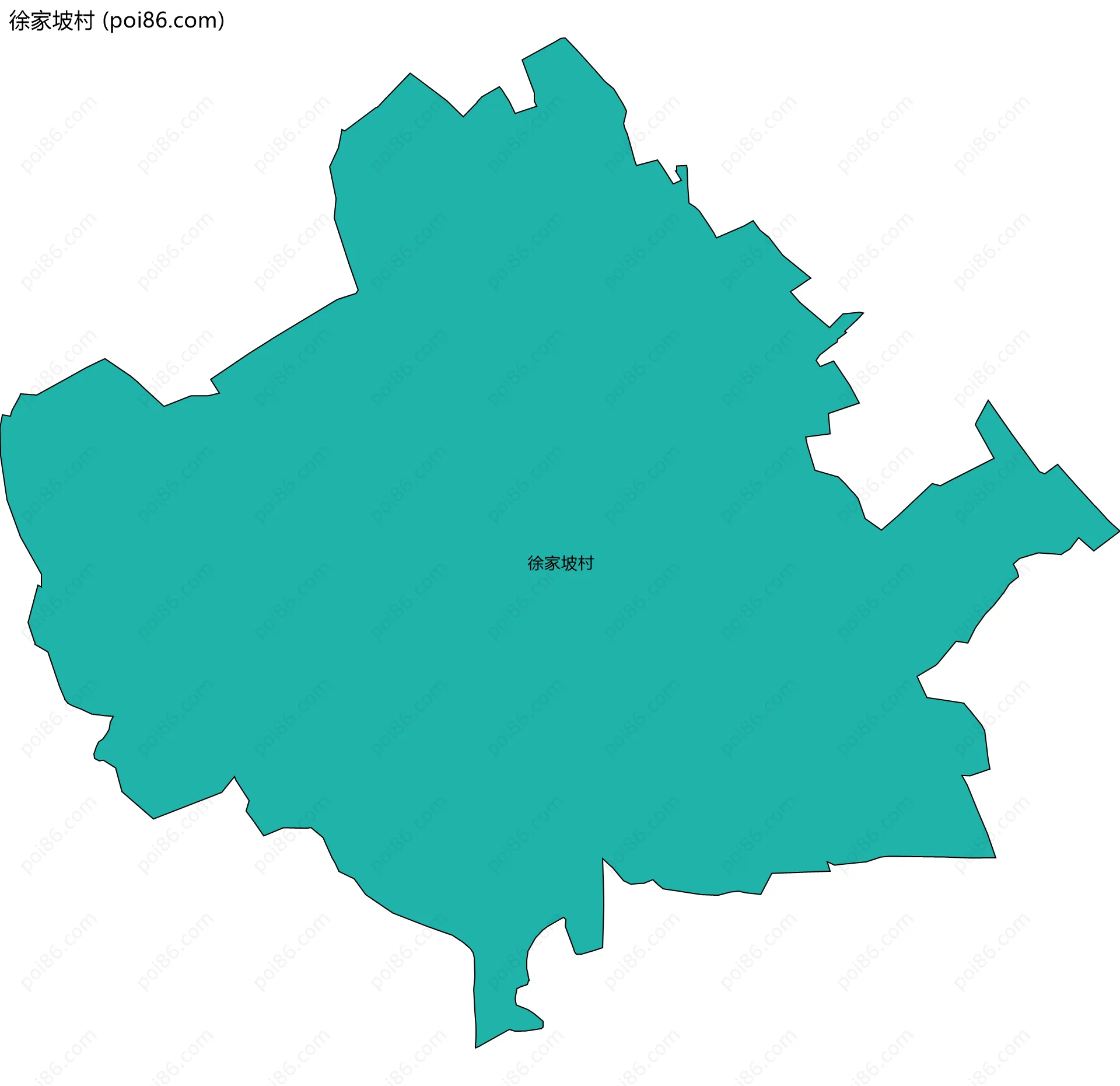 徐家坡村边界地图