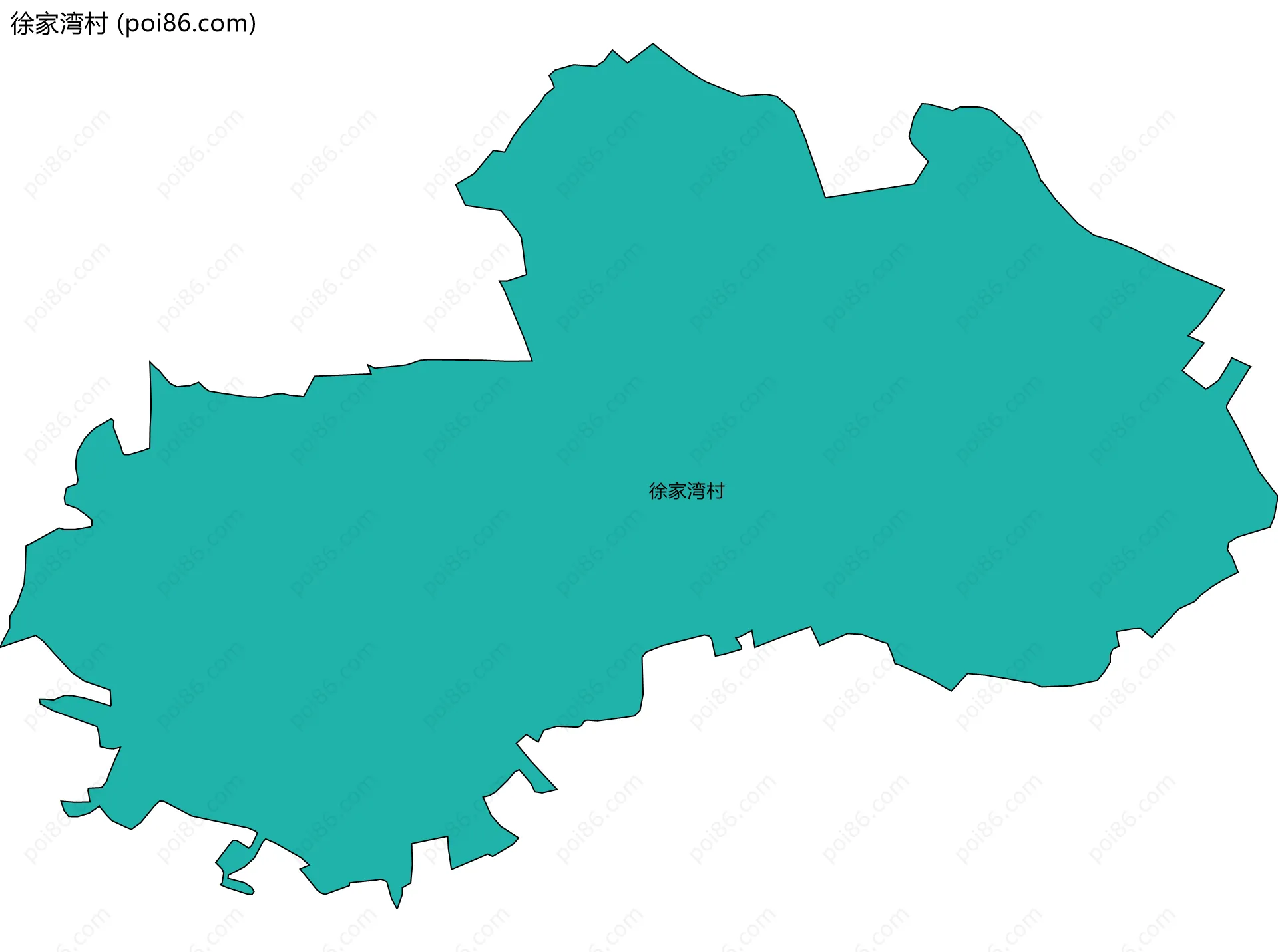 徐家湾村边界地图