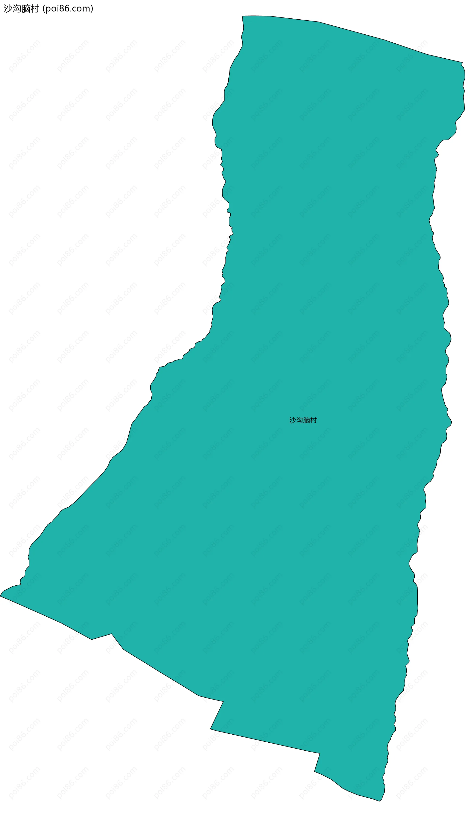 沙沟脑村边界地图