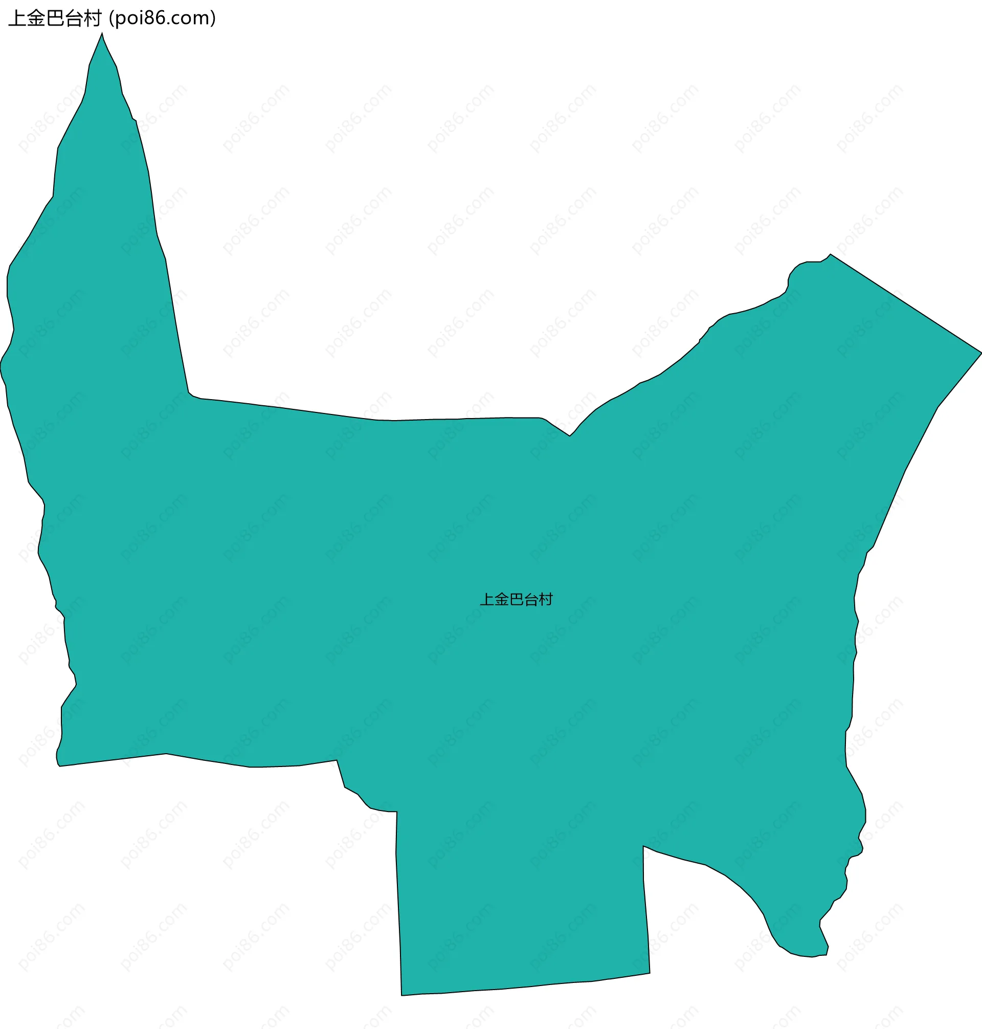 上金巴台村边界地图