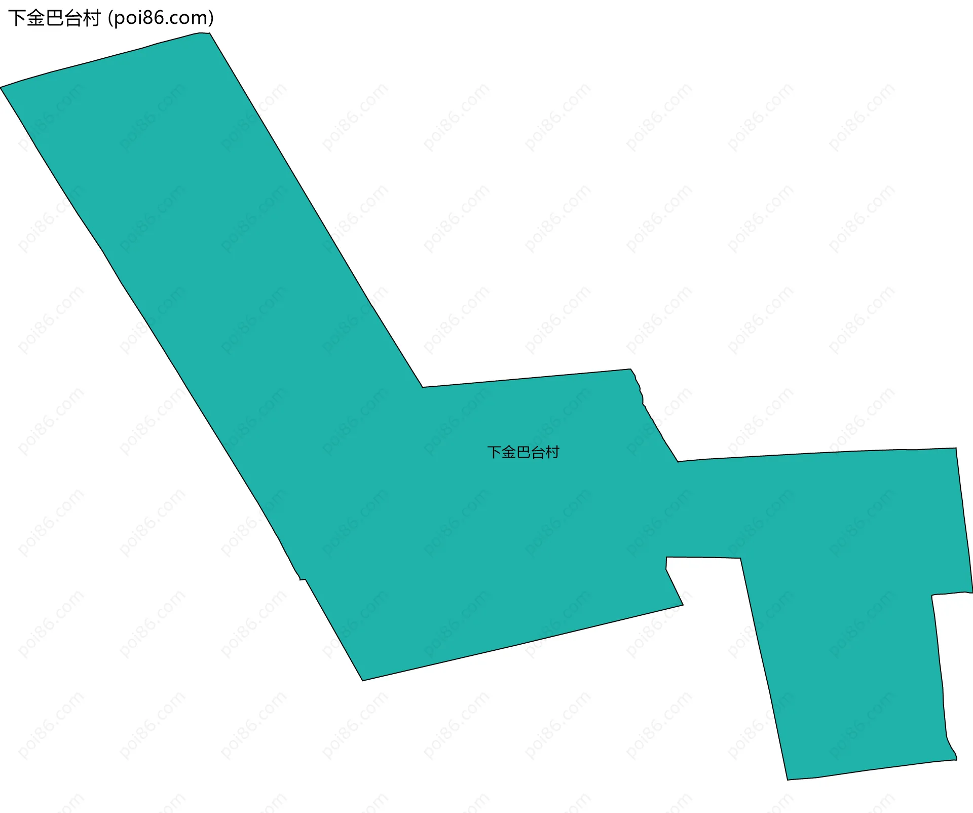 下金巴台村边界地图