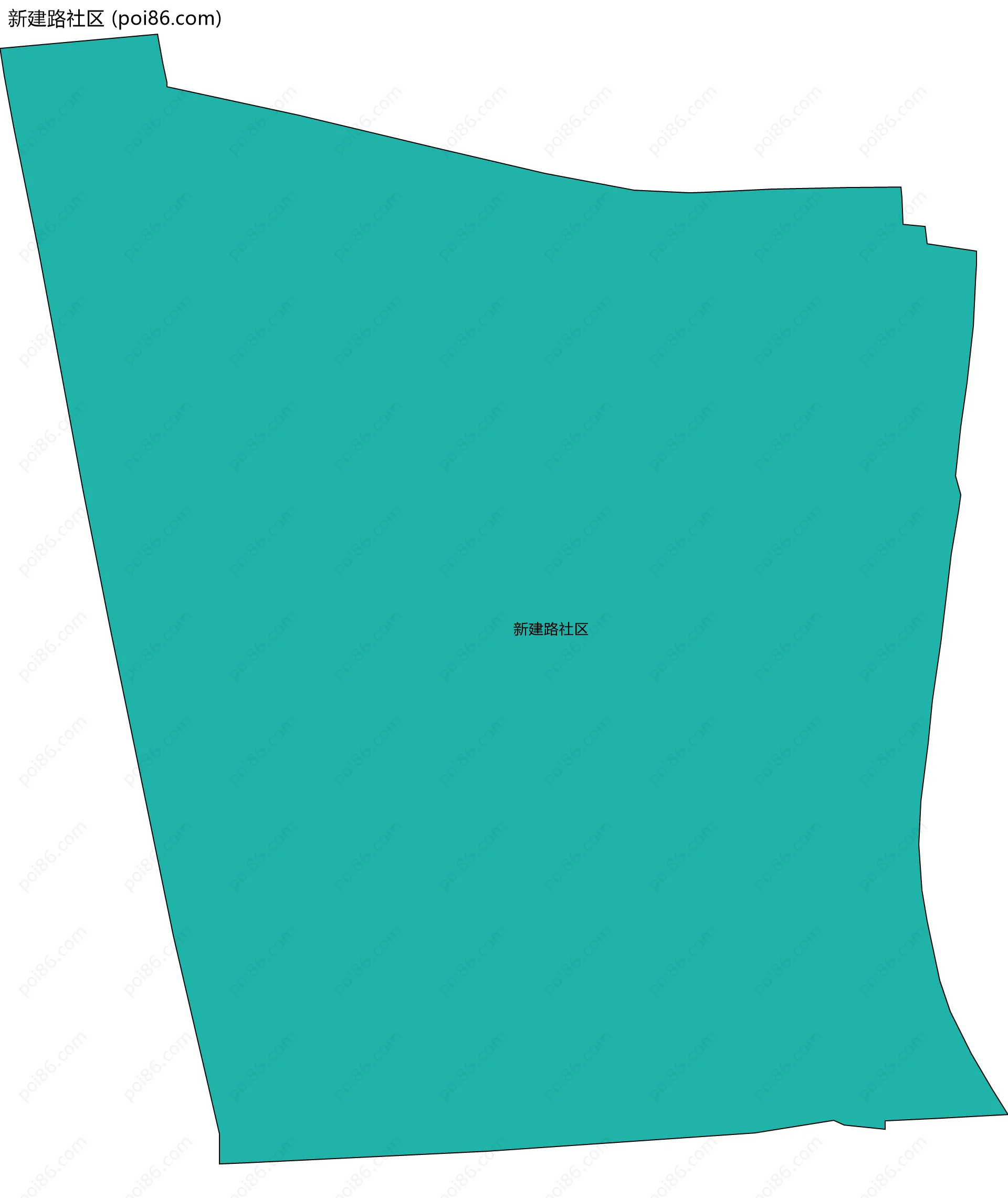 新建路社区边界地图