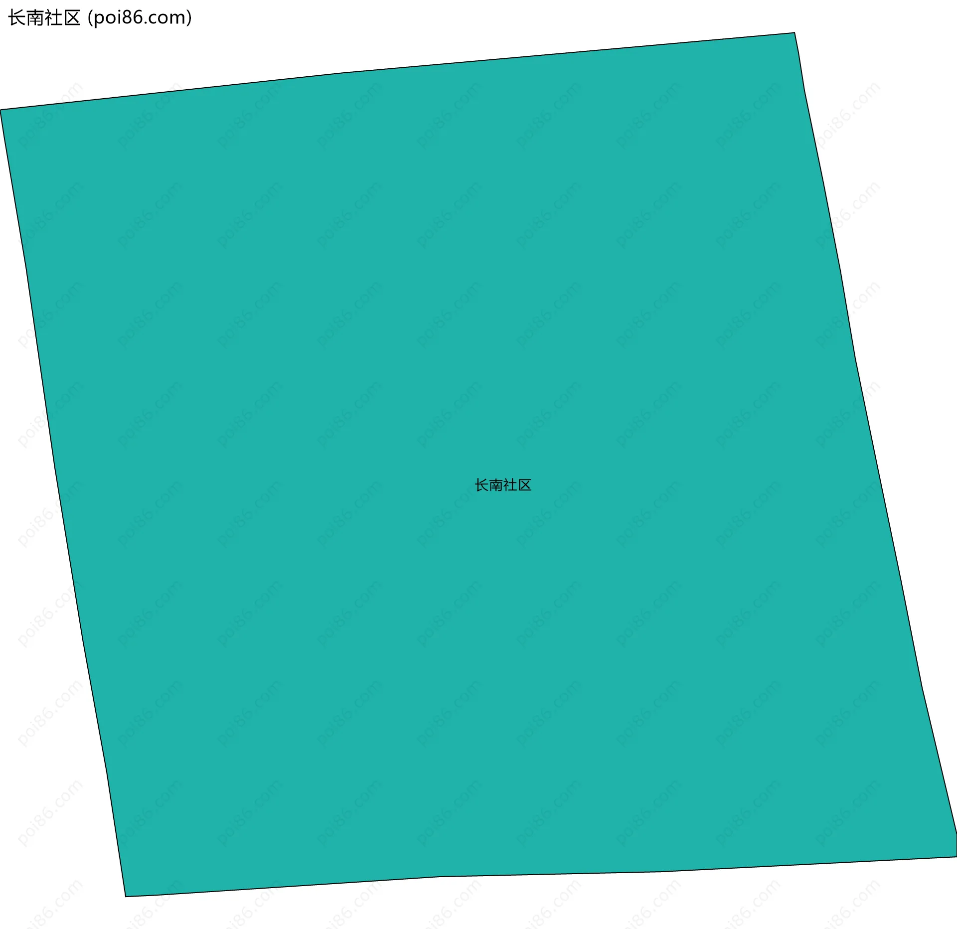 长南社区边界地图