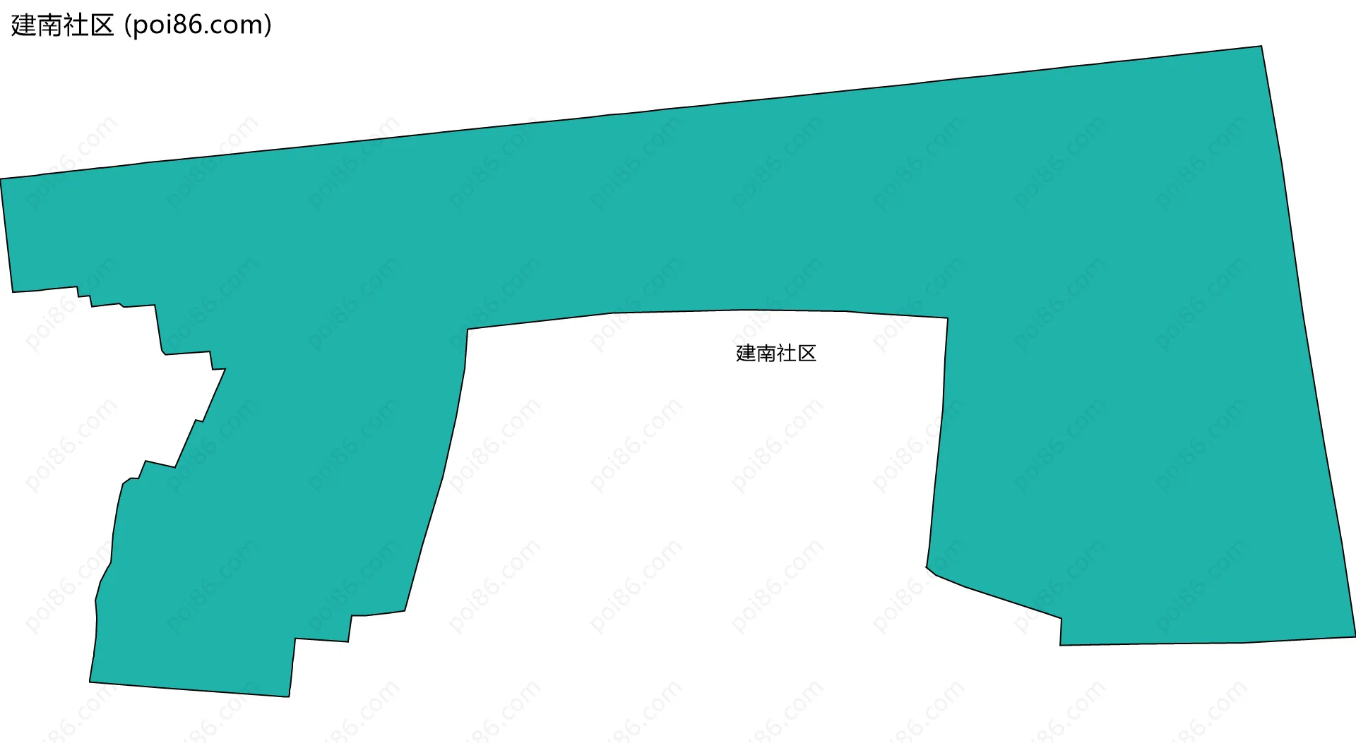 建南社区边界地图