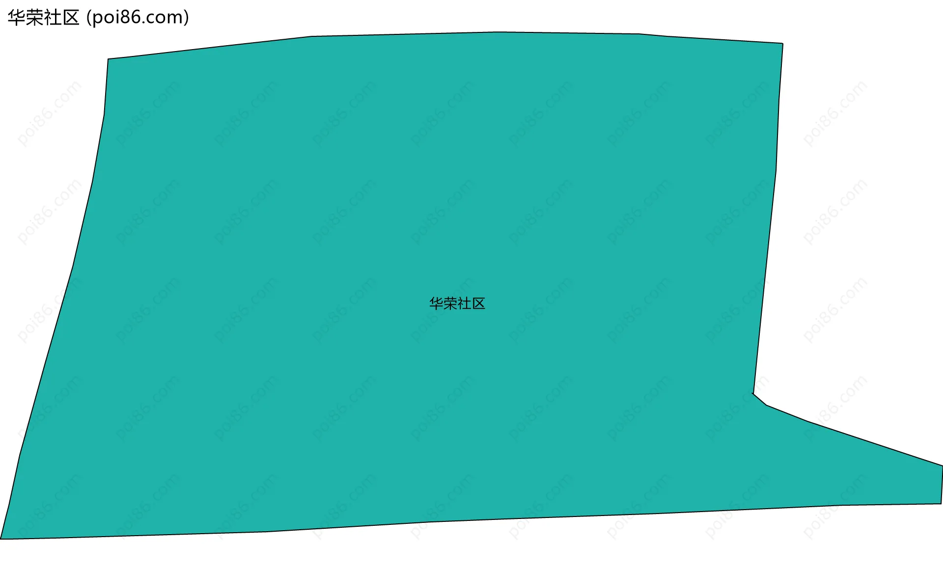 华荣社区边界地图