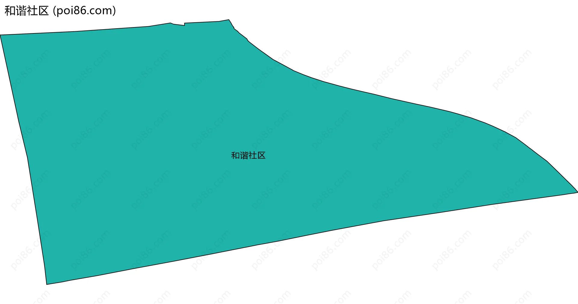 和谐社区边界地图